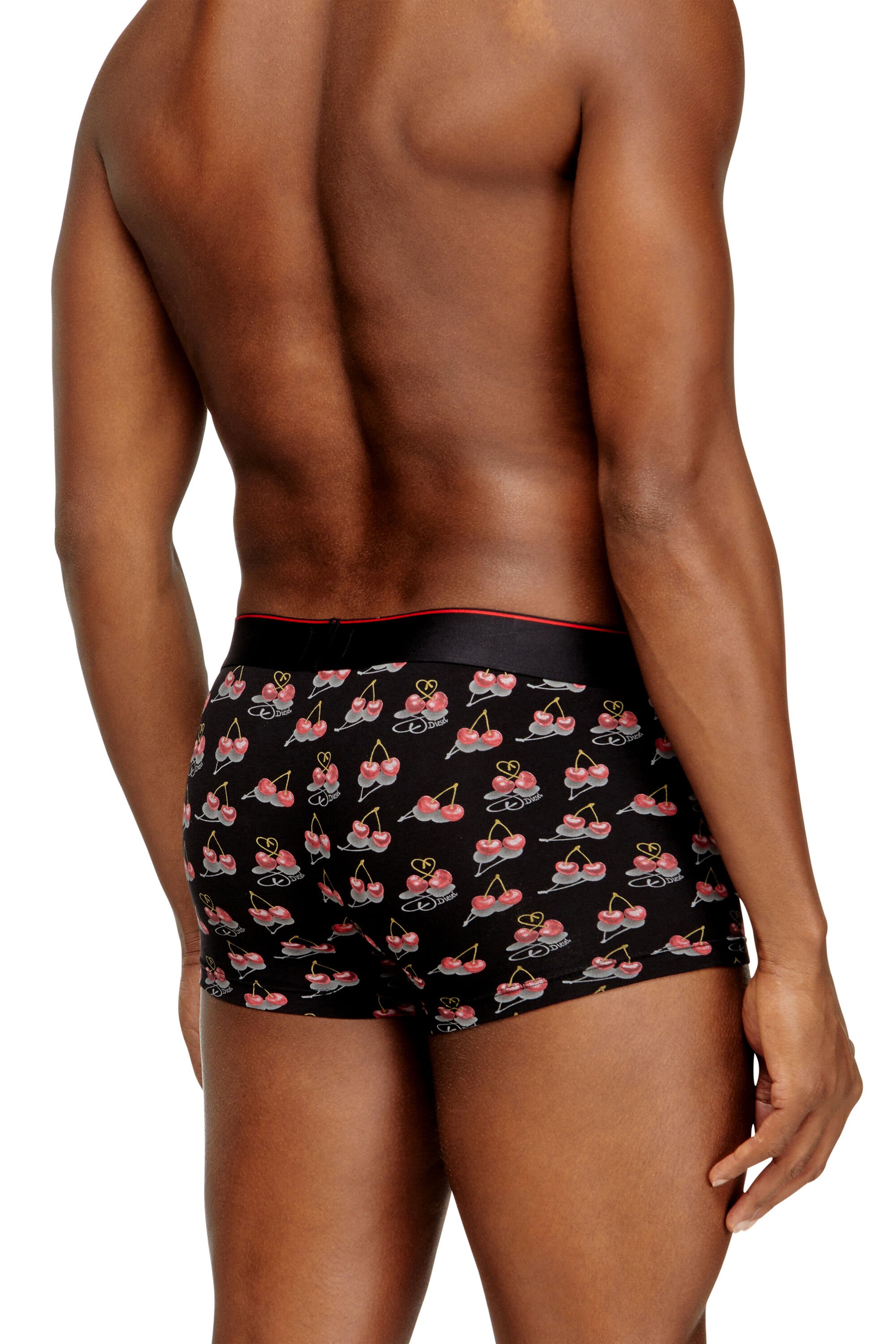 Diesel - DAMIEN-GFT-3PACK, Male's ボクサーパンツ 3枚パック in ブラック/レッド - 4