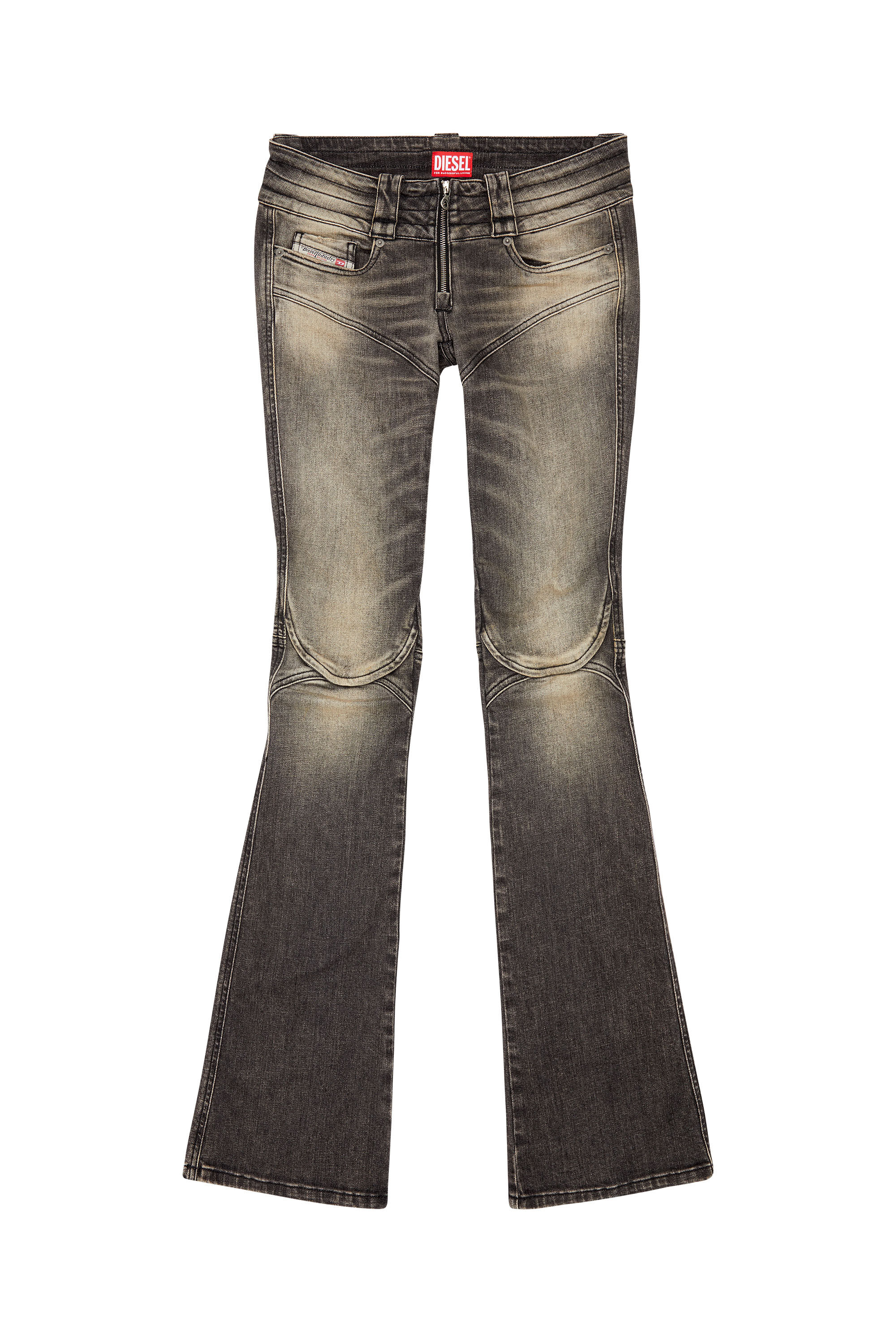 Diesel - Bootcut and Flare Jeans Belthy 0JGAL, ブラック/ダークグレー - Image 2