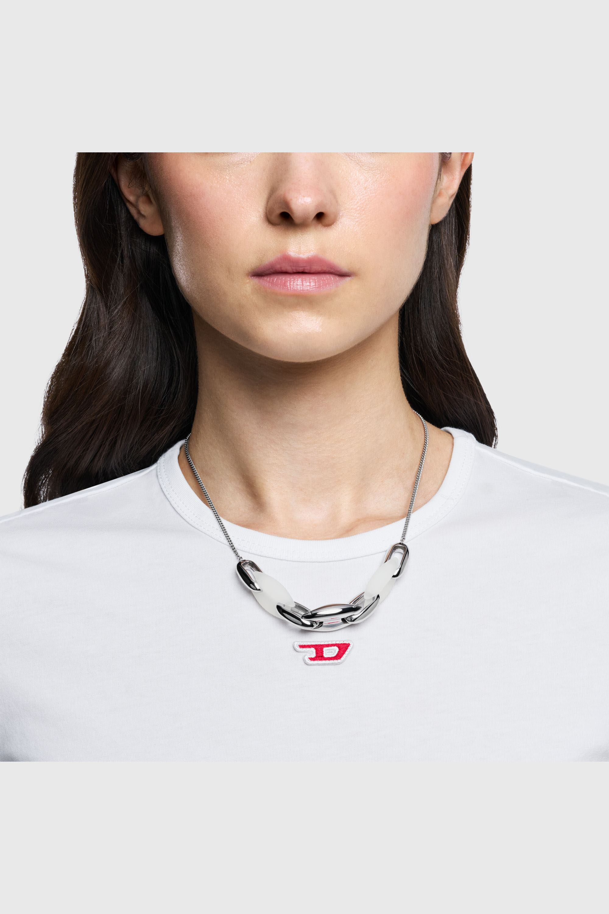 Diesel - DX1616040, Unisex's ネックレス in シルバー - 3