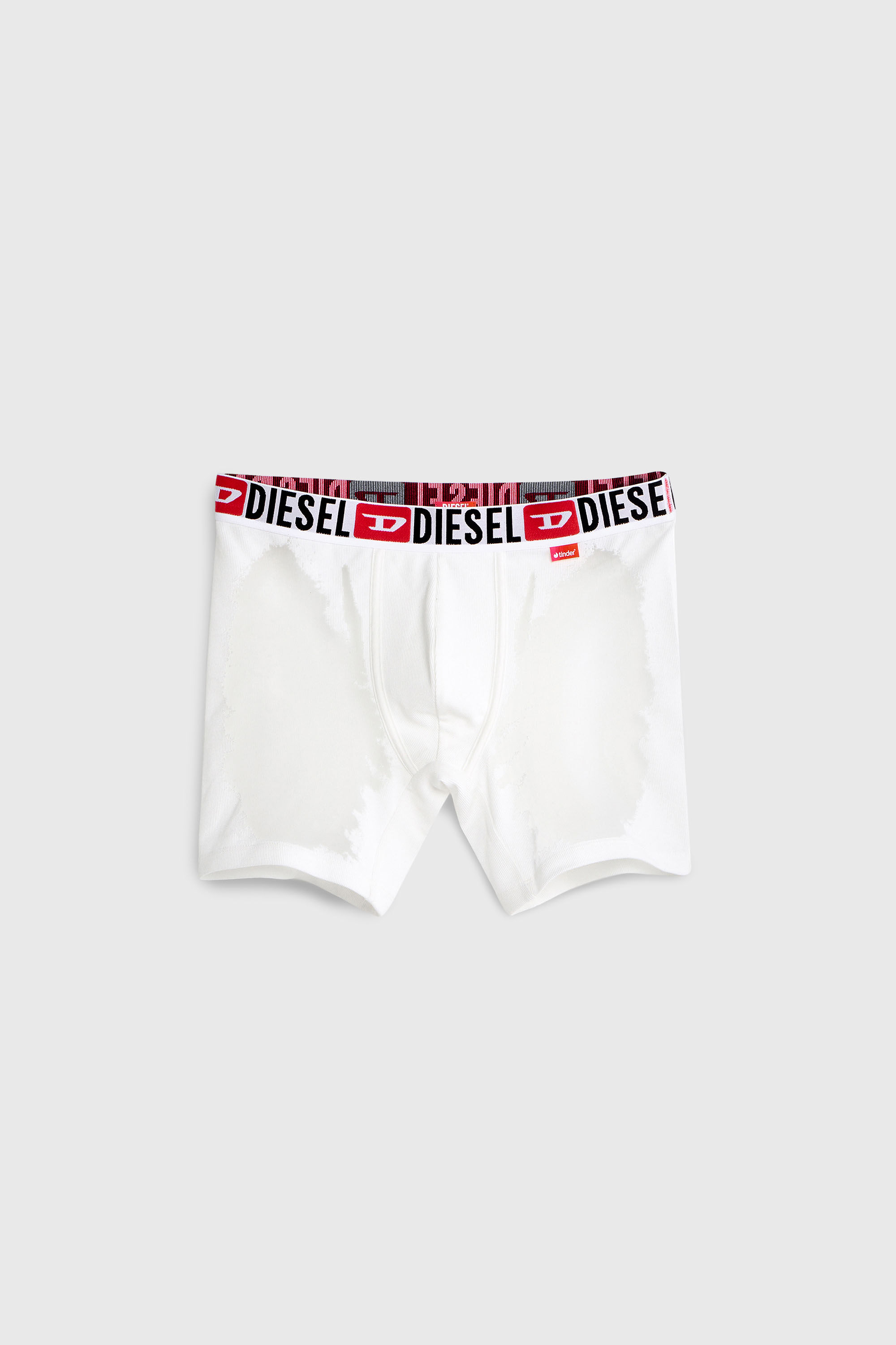 Diesel - PR-MAX-D-CORE, Male's Boxer briefs with sheer devor&eacute; effect in ホワイト - 1