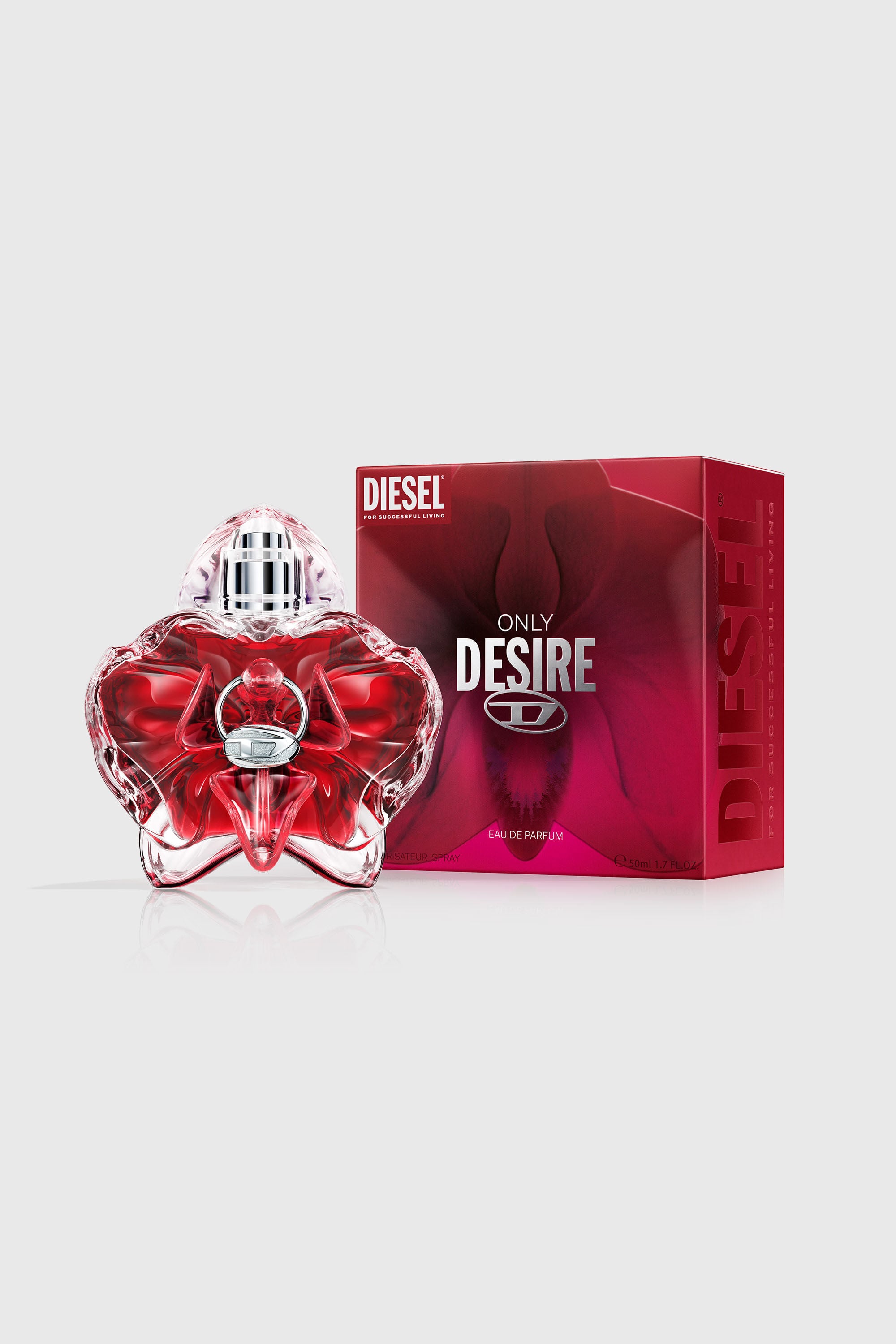 Diesel - DIESEL ONLY DESIRE EDP 50ML LF794300, Female's Only Desire 50ml, Eau De Parfum in レッド - 2