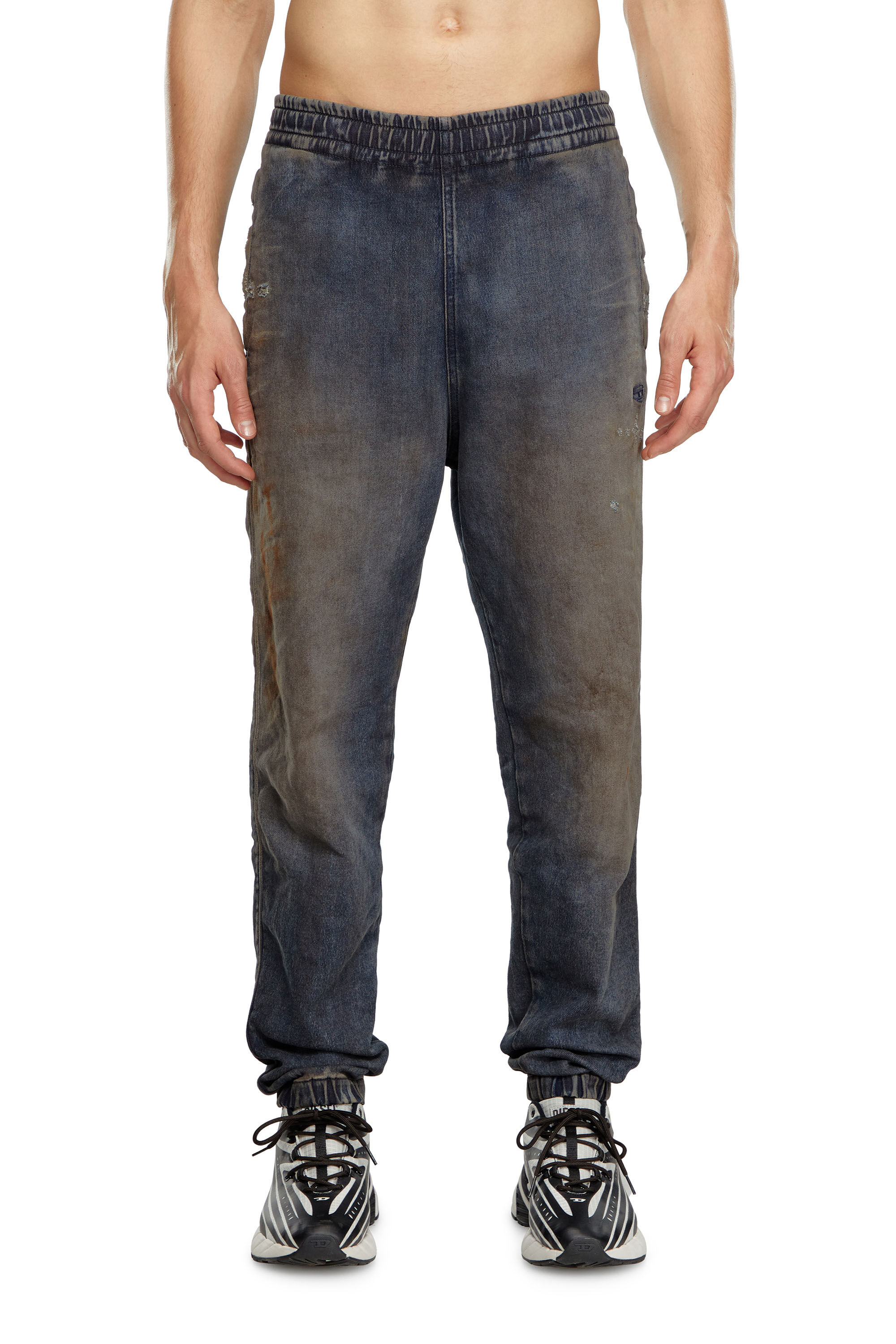 Diesel - Male's Tapered D-Lab Track Denim 068LV, ダークブルー - 3