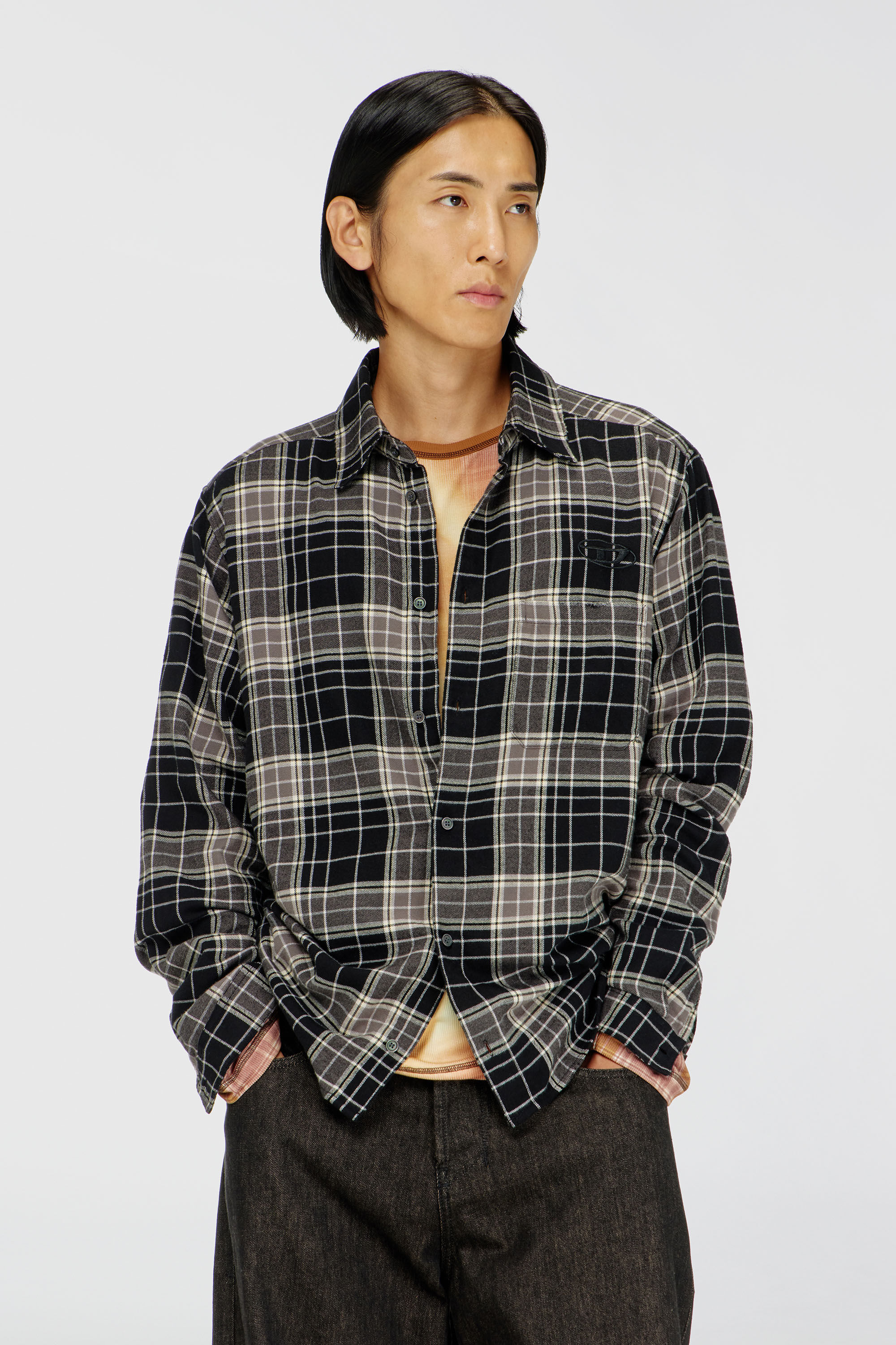 S-SIMPLY-HNBI シャツ｜マルチカラー｜メンズ｜DIESEL