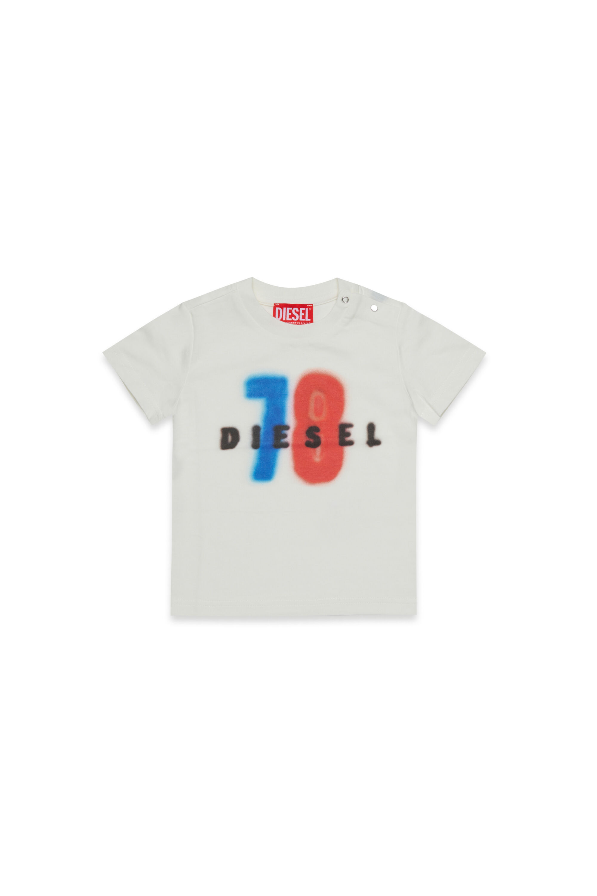 Diesel - TESSIB, Male's Cotton T-shirt with print in ホワイト - 1