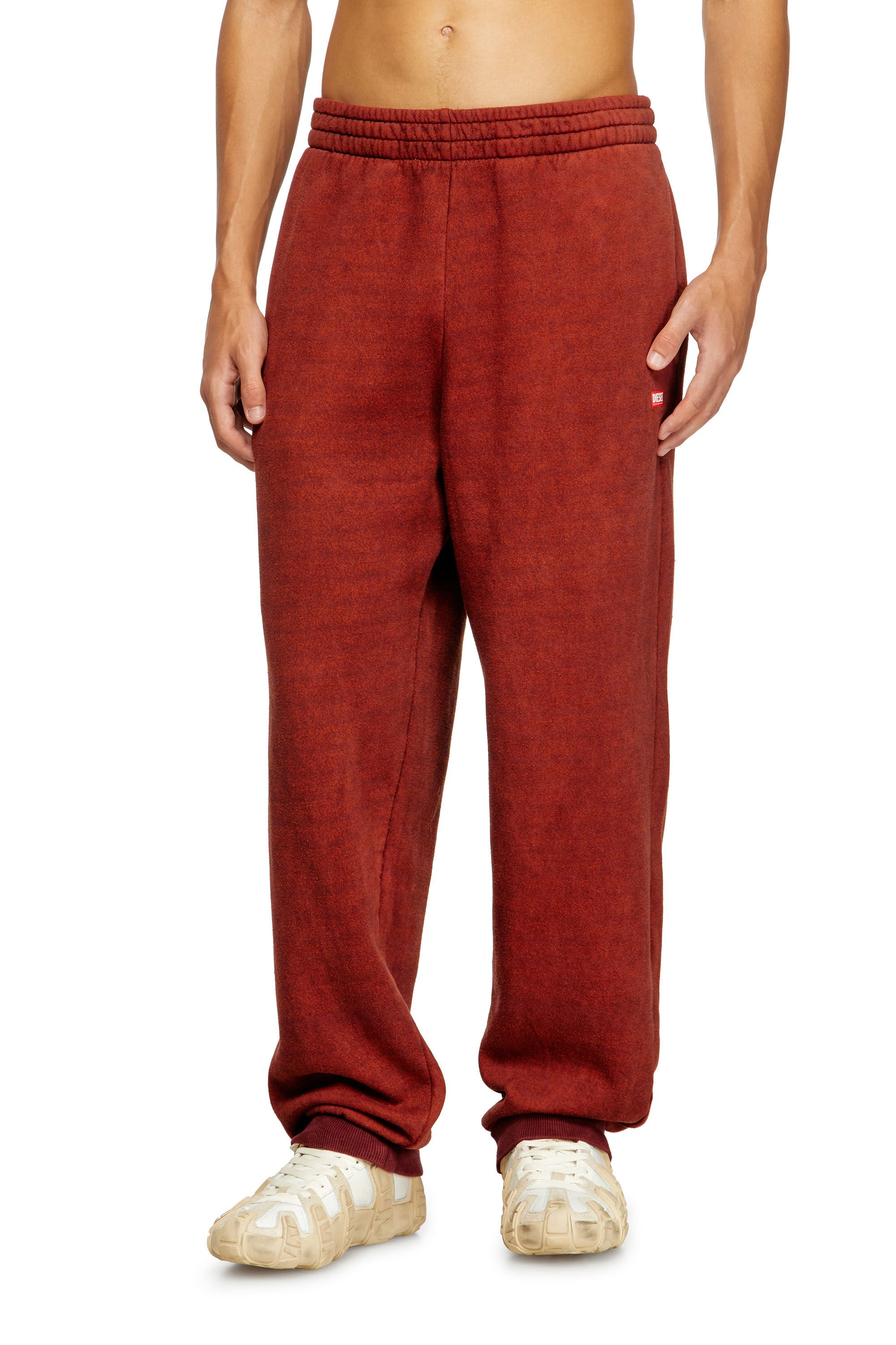 Diesel - P-MARKY-CUFF, Male's スウェットパンツ in レッド - 1