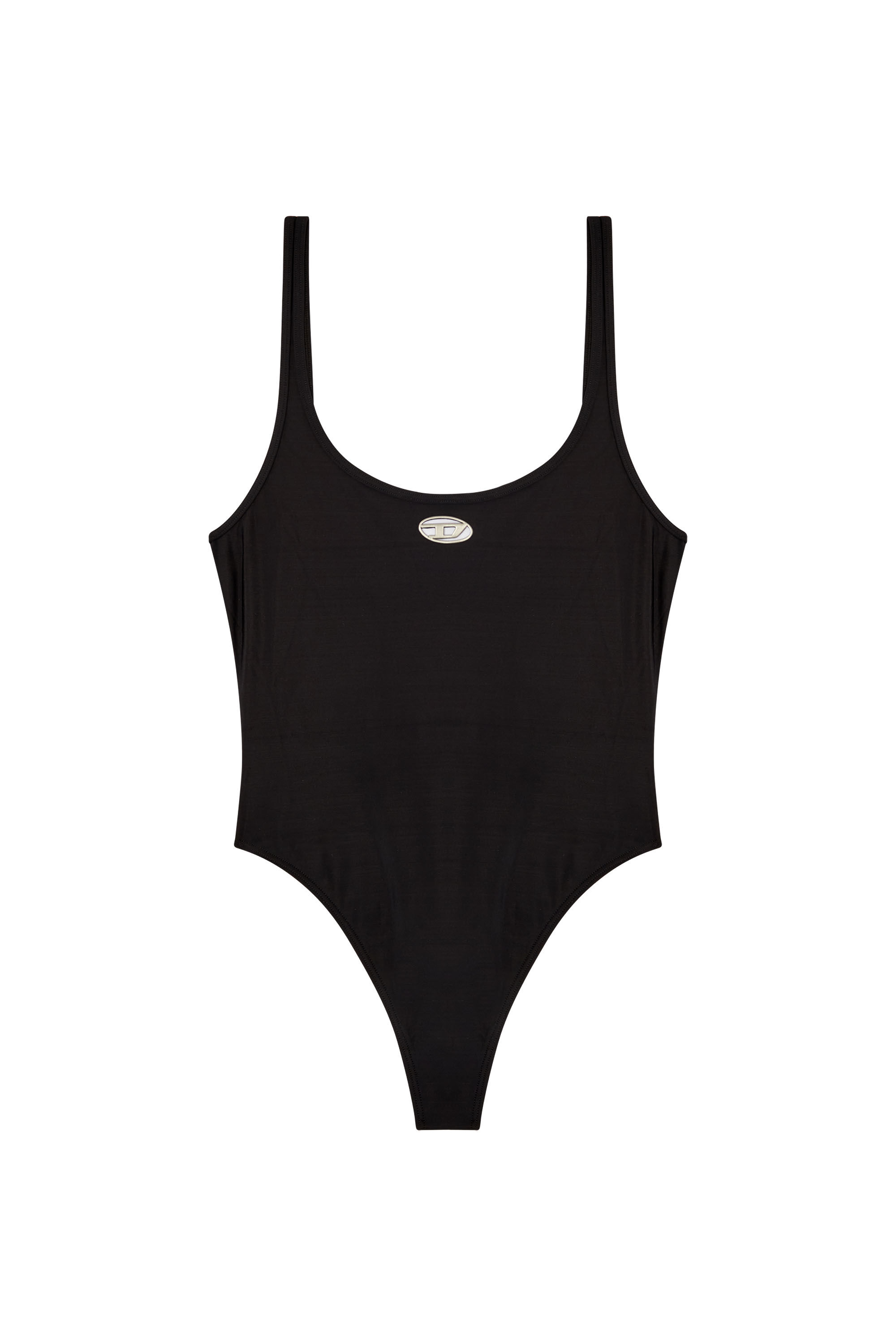 Diesel - UT-BODY-UTLT, Female's Swimsuit with cut-out logo in ブラック - 4