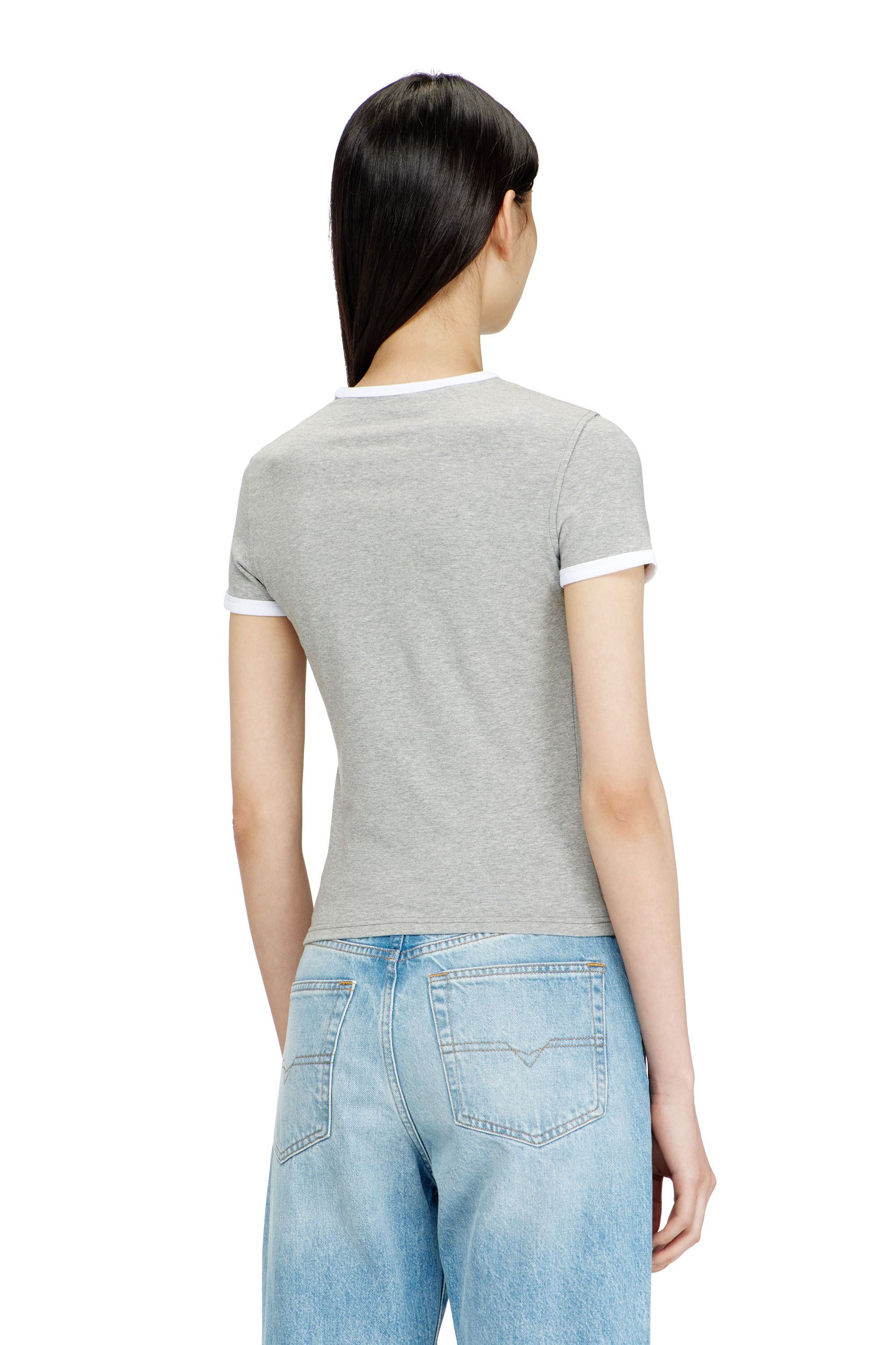 T-UNCUTIES-LONG-S13 Tシャツ｜グレー｜ウィメンズ｜DIESEL