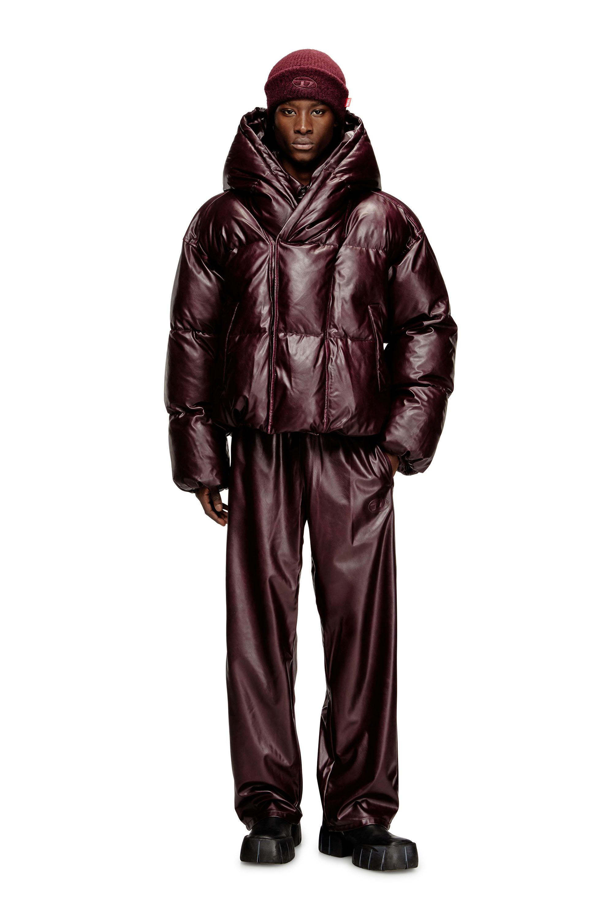 レッド ロゴ入り アウター メンズ FR-W-MYLEY メンズ ジャケット｜レッド｜メンズ｜DIESEL