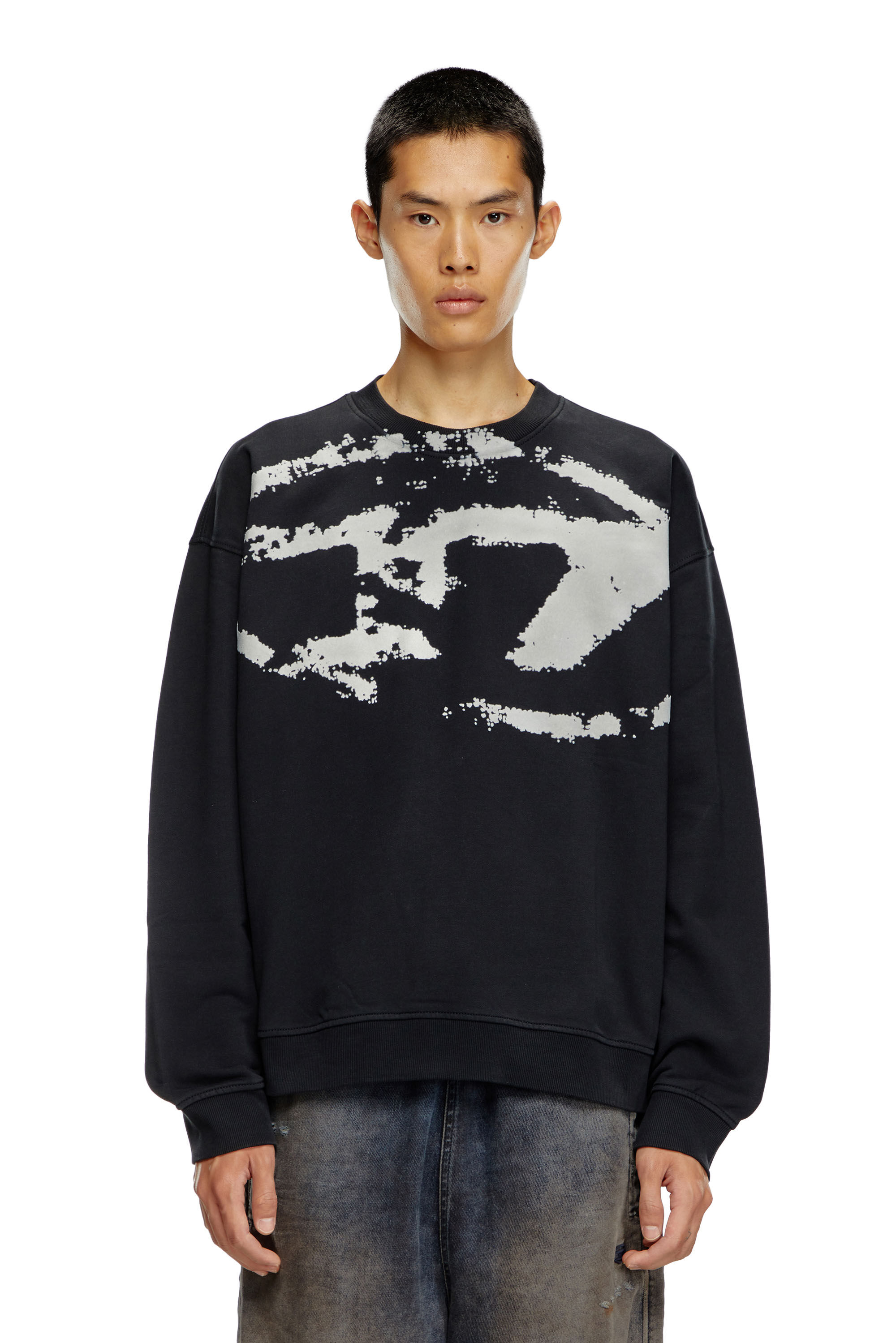 S-BOXT-N5 スウェット｜ブラック｜メンズ｜DIESEL