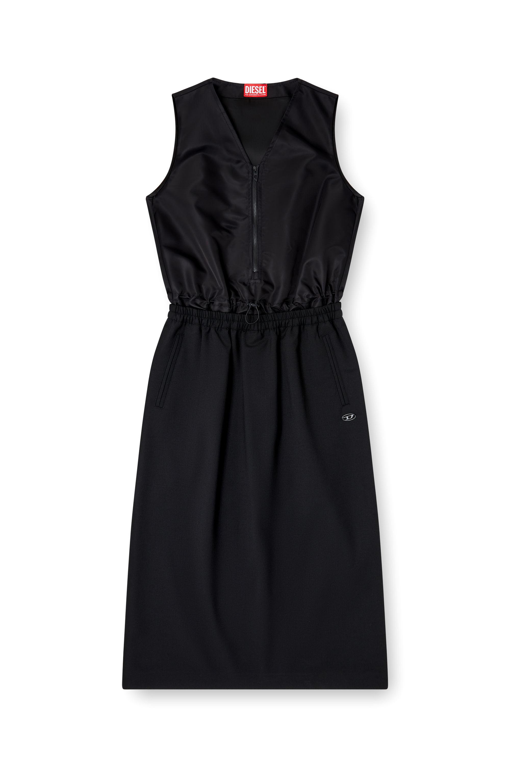 『DIESEL』D-Inny ノースリーブ ミディドレス DIESEL』D-Inny ノースリーブ ミディドレス Women's Sleeveless
