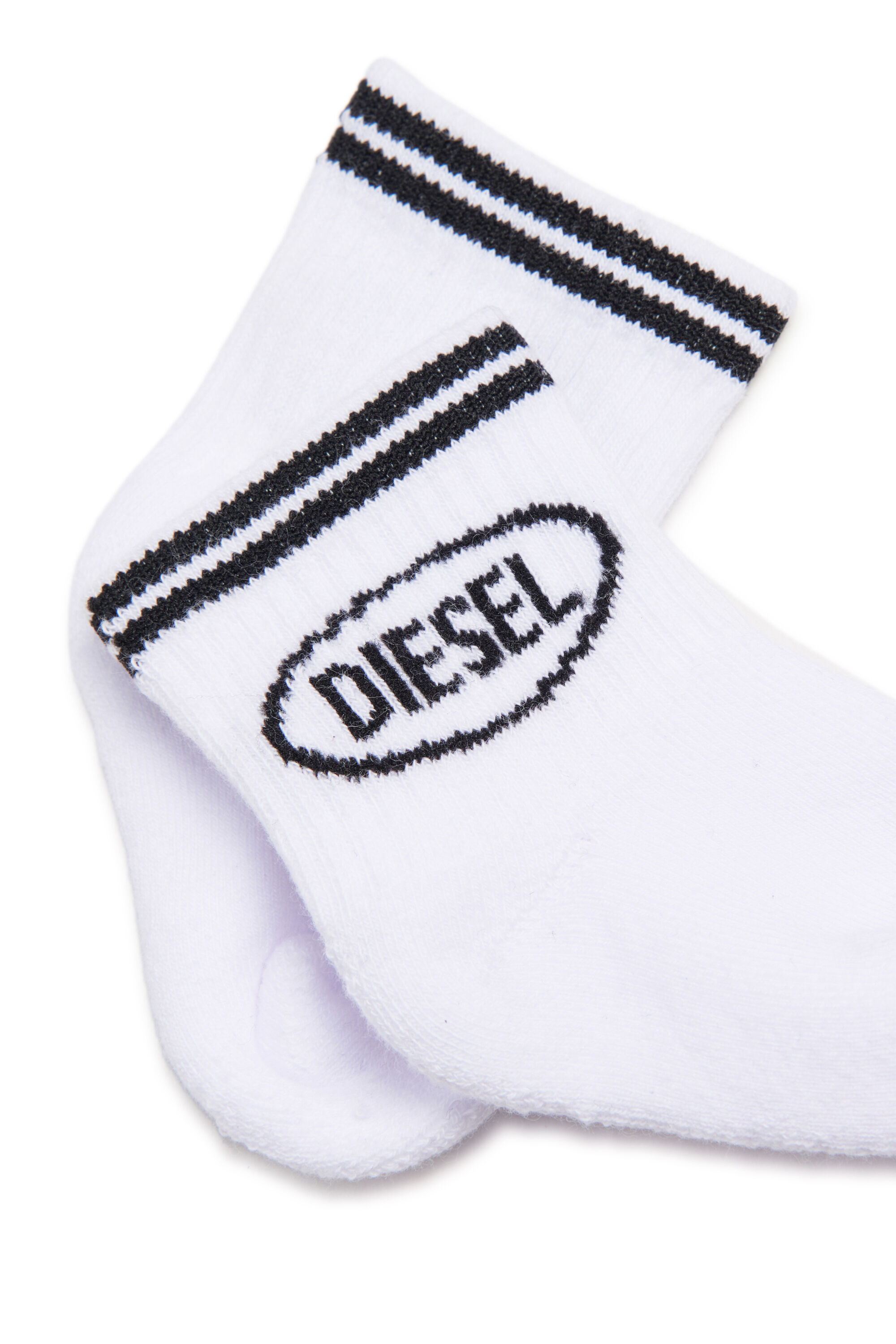 Diesel - ZOLPYB, Unisex's ソックス in ホワイト/ブラック - 2