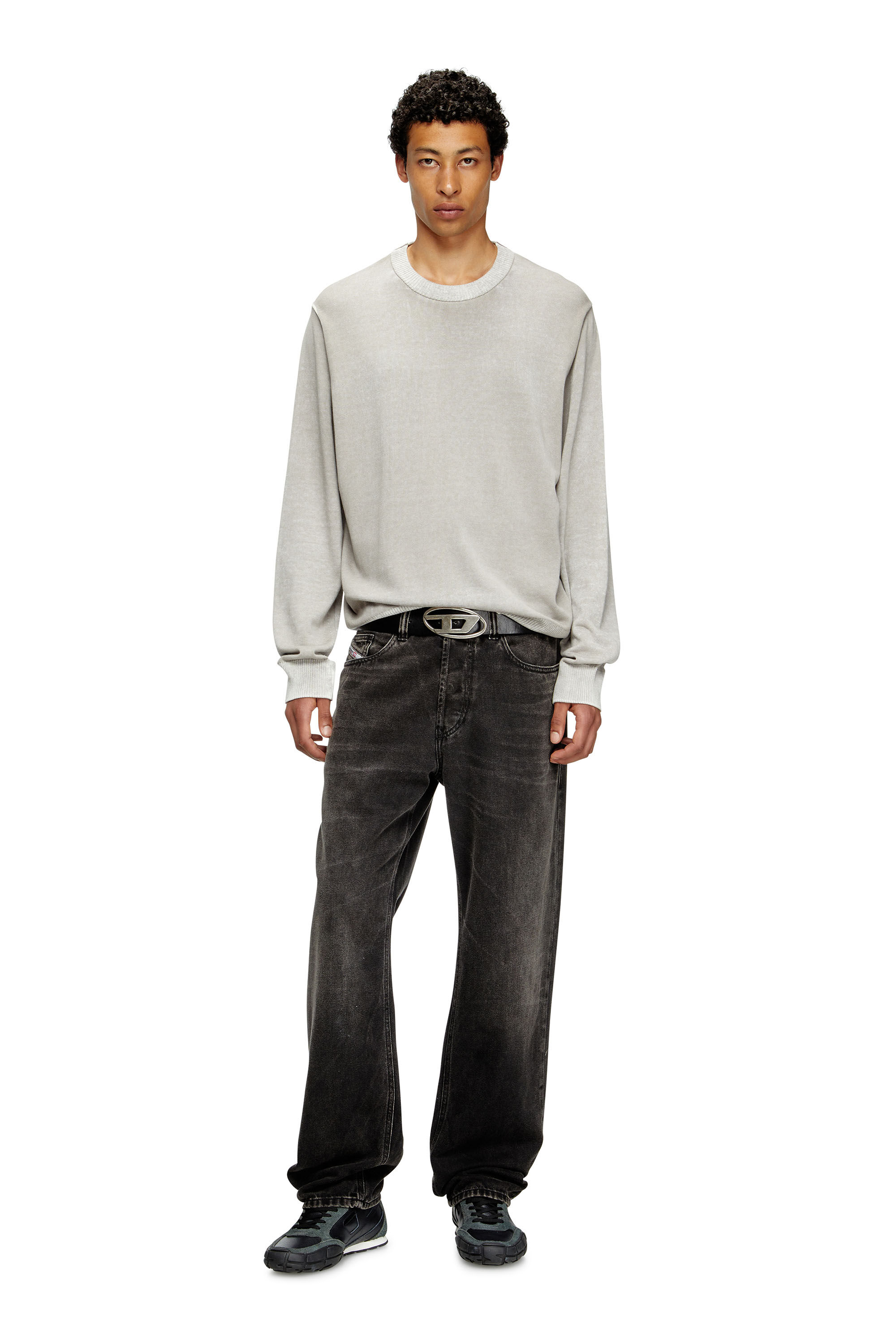 Diesel - K-LARENCE-B, Male's ニット in ライトグレー - 1