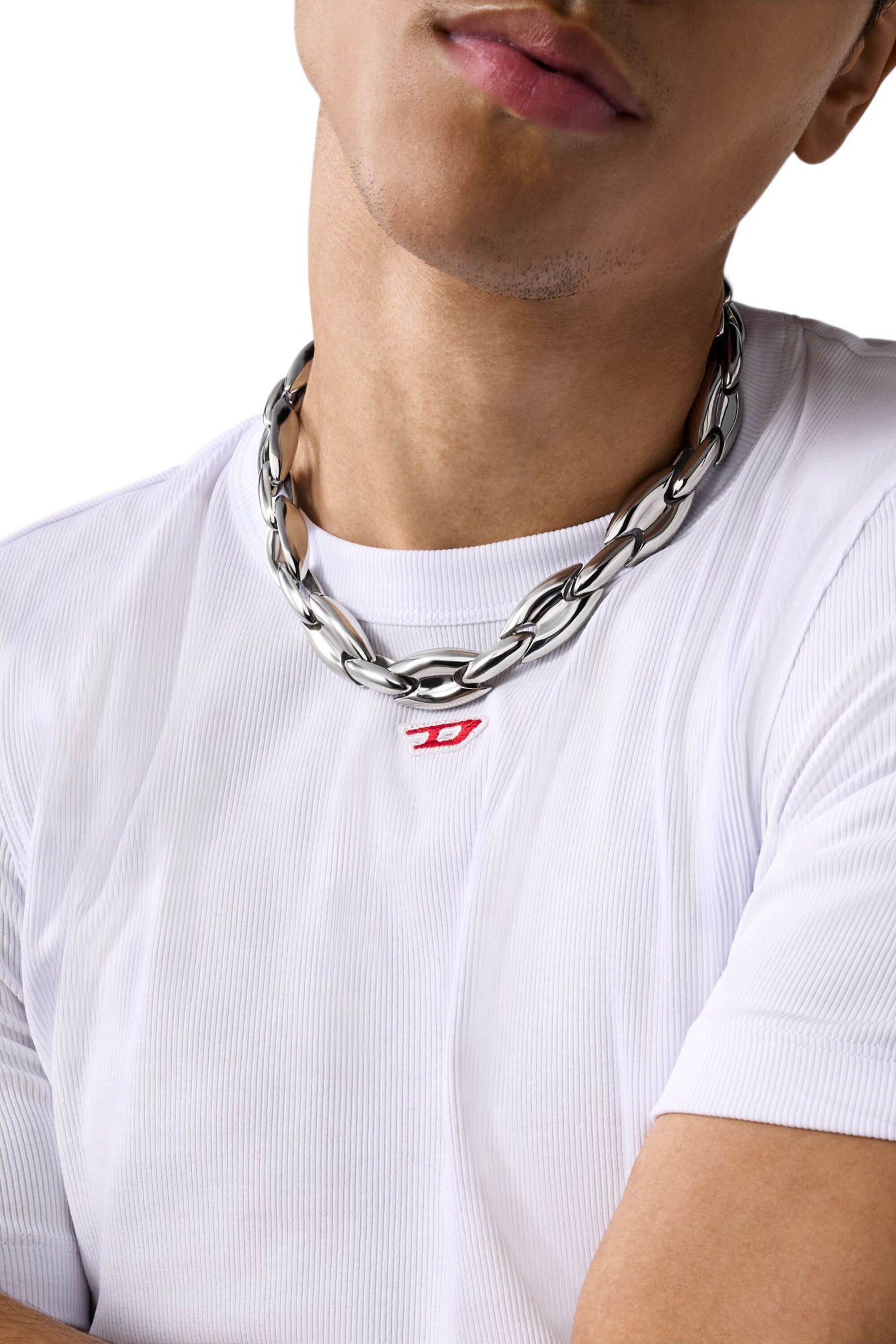Diesel - DX1586040 JEWEL, Unisex's Stainless Steel Chain Necklace in シルバー - 3