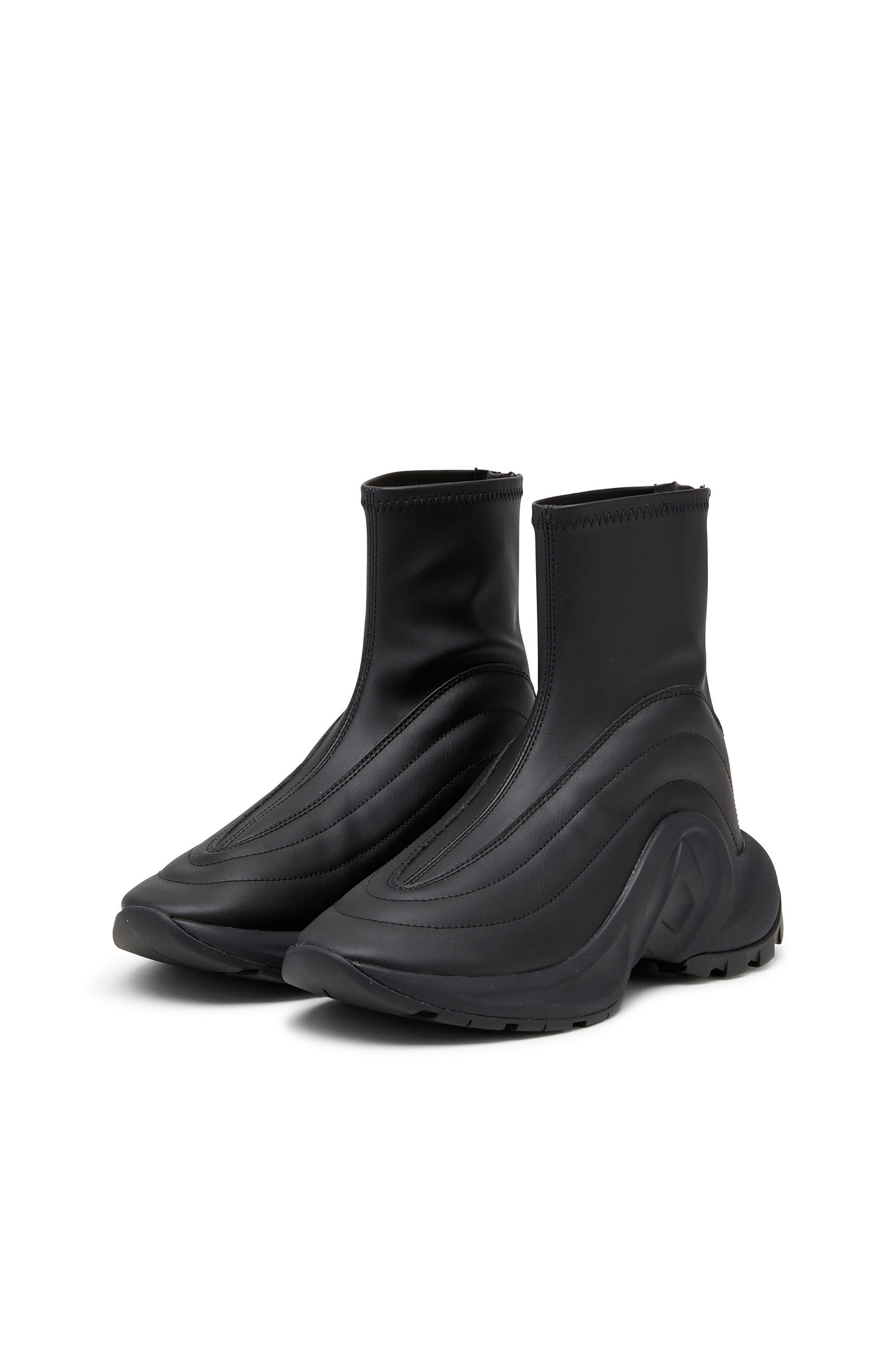 Diesel - S-D-RUNNER BOOTIE X, Unisex's ショートブーツ in ブラック - 8