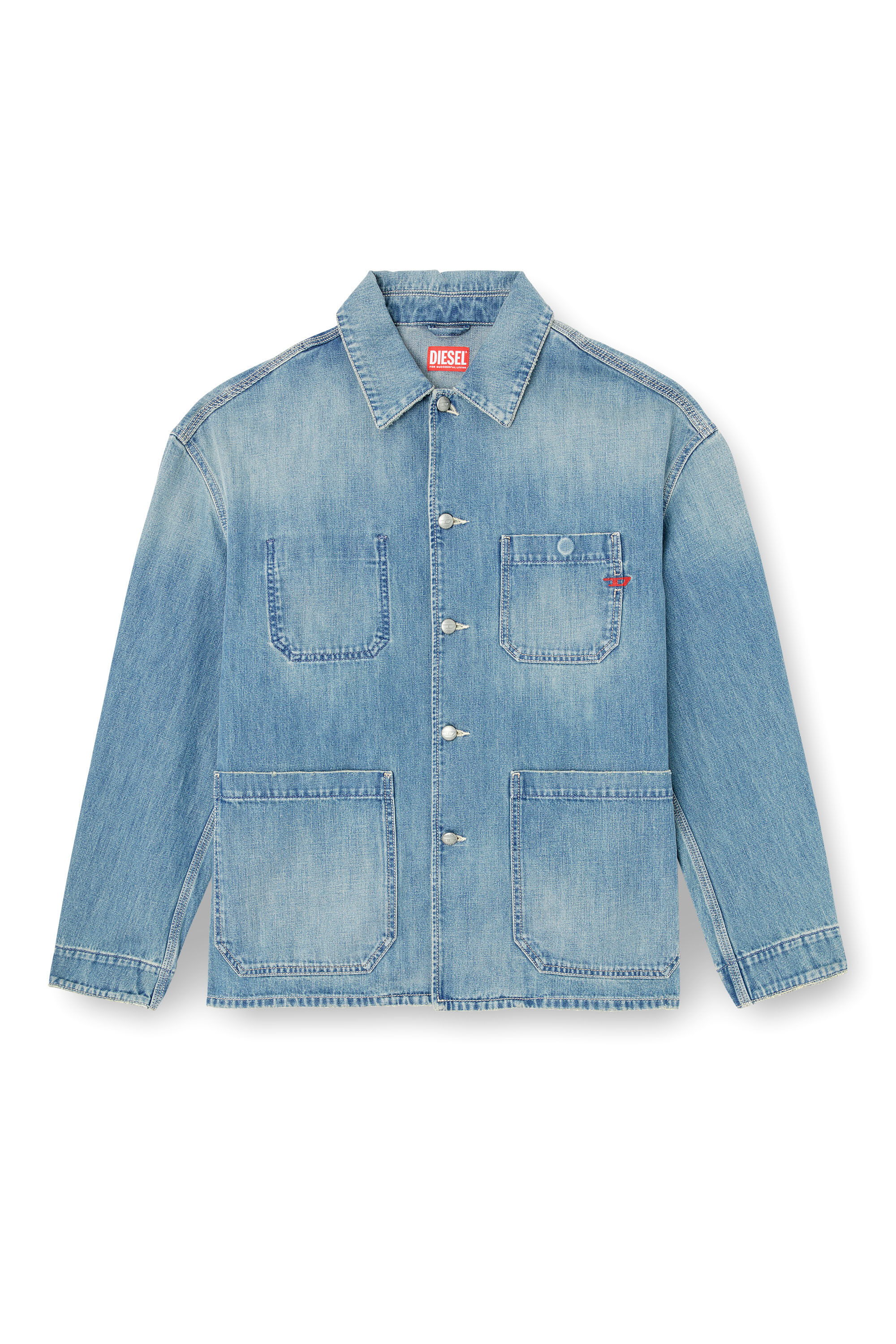 D-STACK-U Utility-style denim jacket｜ブルー｜ウィメンズ｜DIESEL