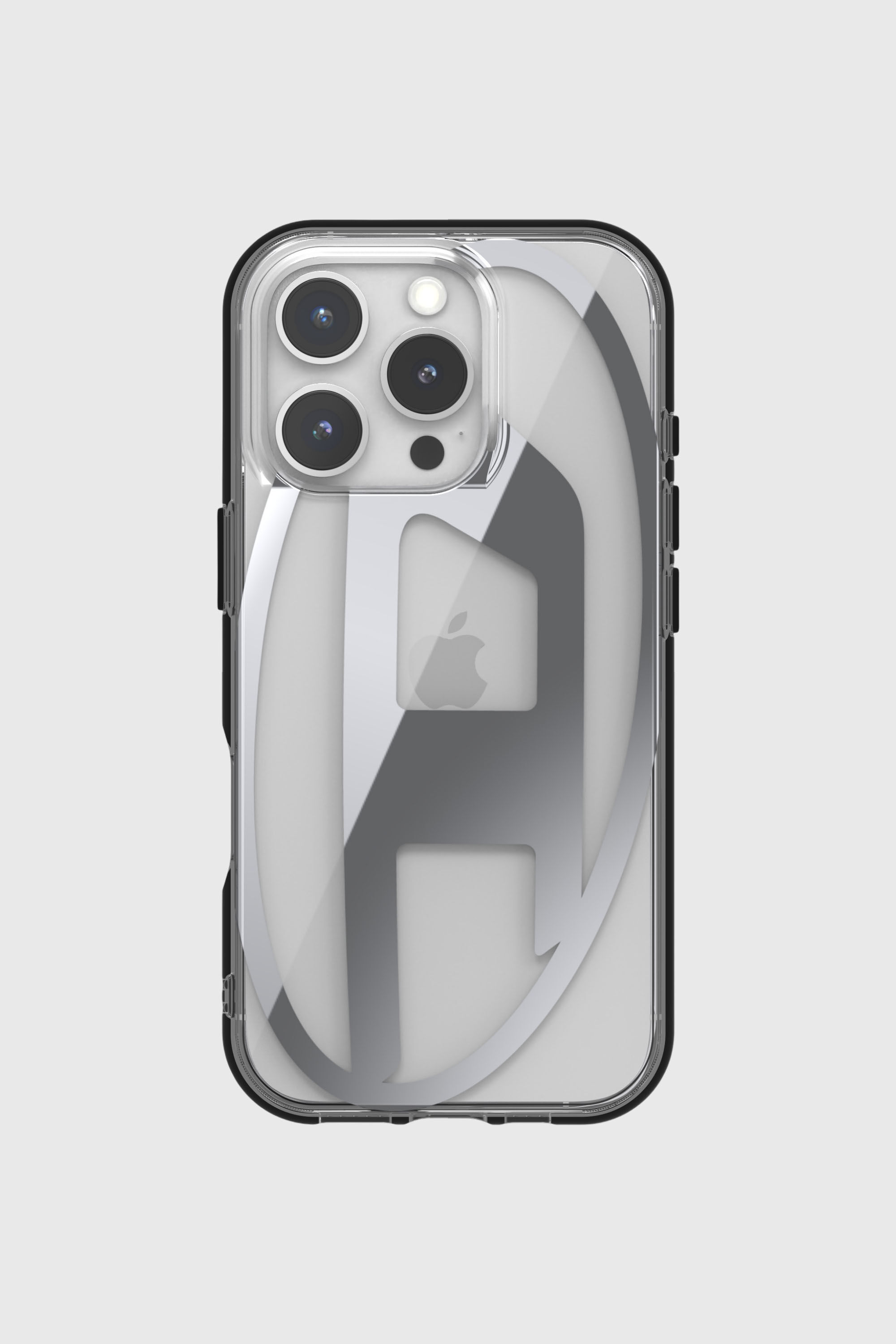 Diesel - 60140 AOP CASE, Unisex's Oval D Mirror Case for iP 16 Pro in シルバー - 2