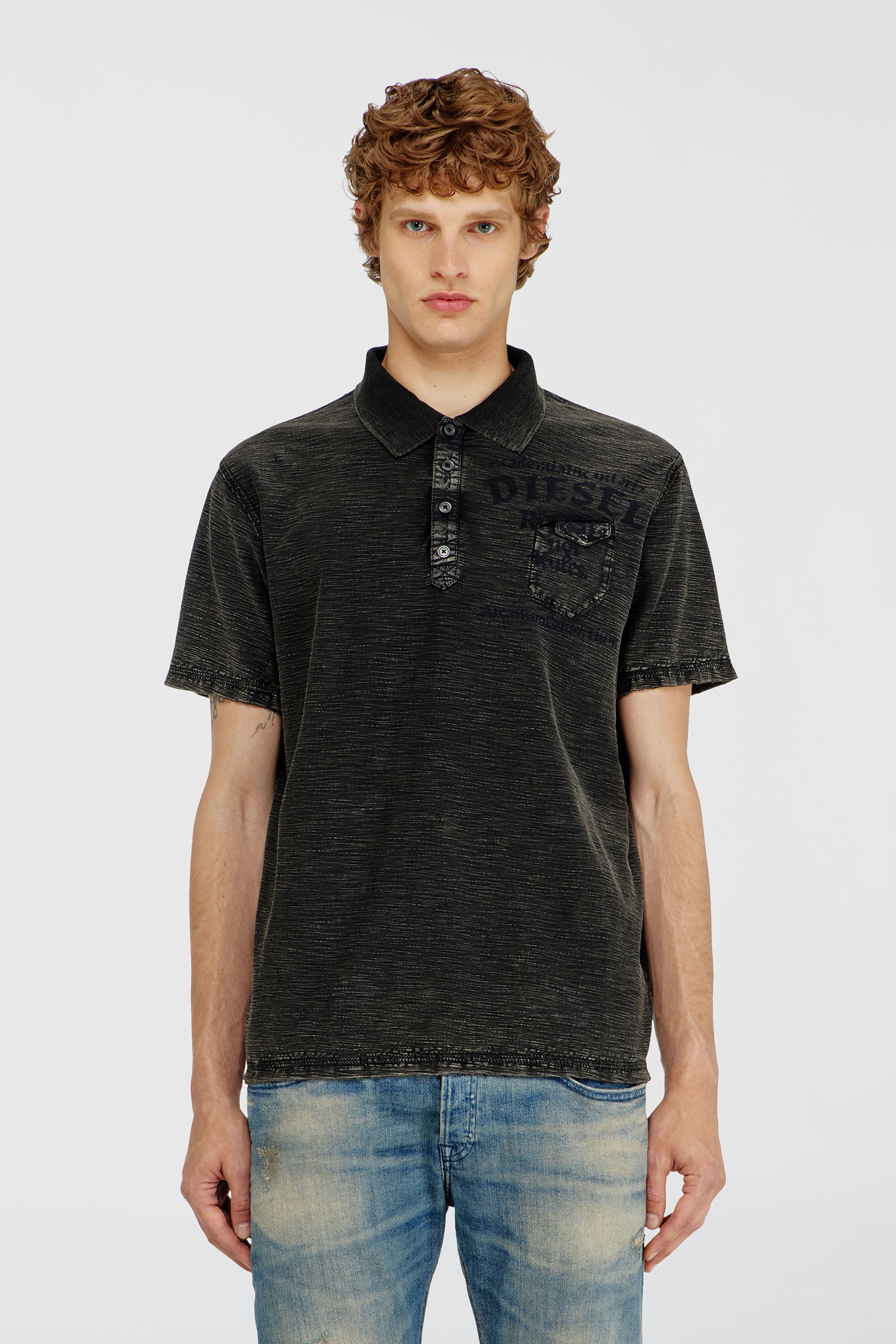 Diesel - T-ARDY-POLO, Male's ポロシャツ in ブラック - 3