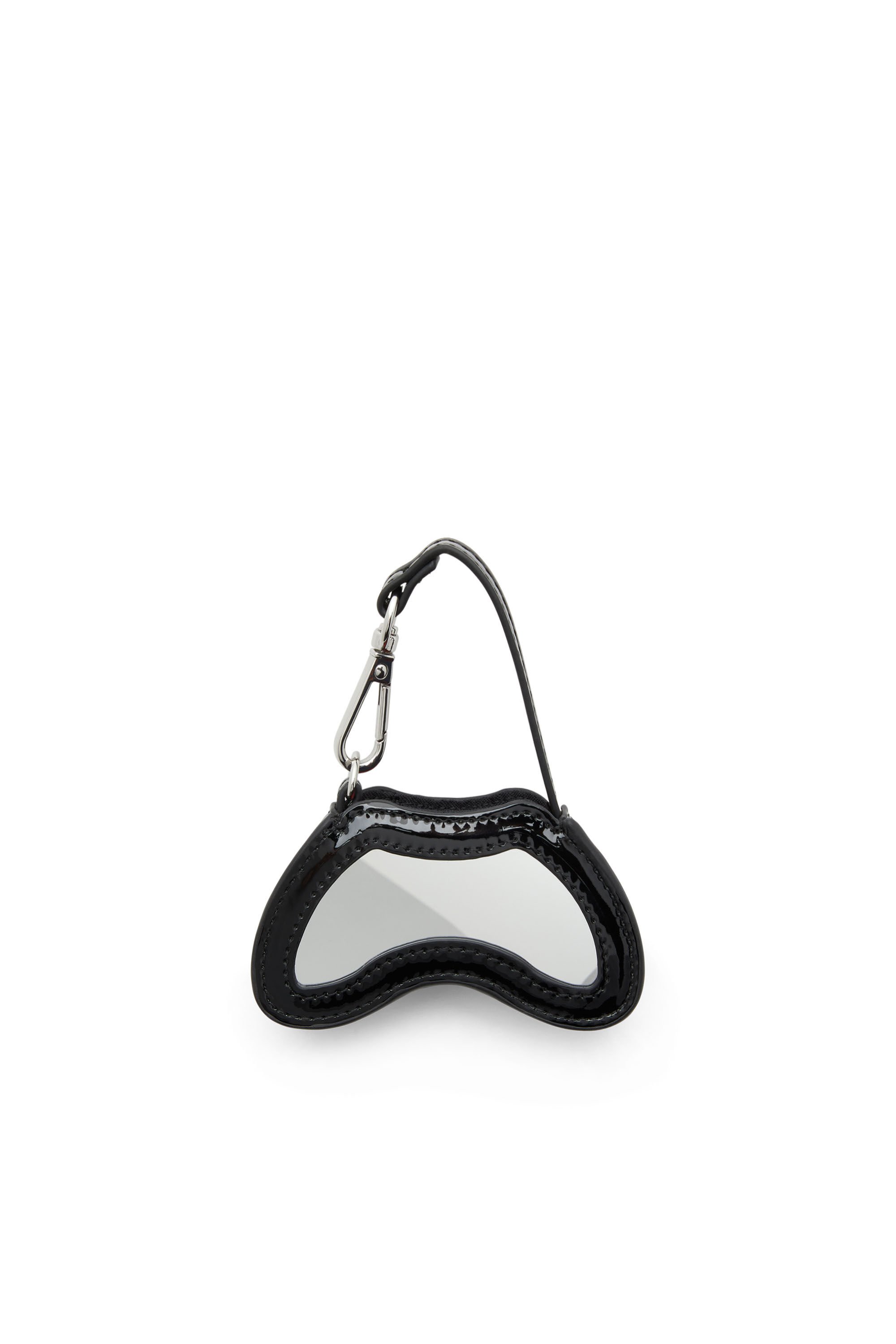 Diesel - PLAY CHARMS, Female's Glossy bag charm with mirror in ブラック - 2