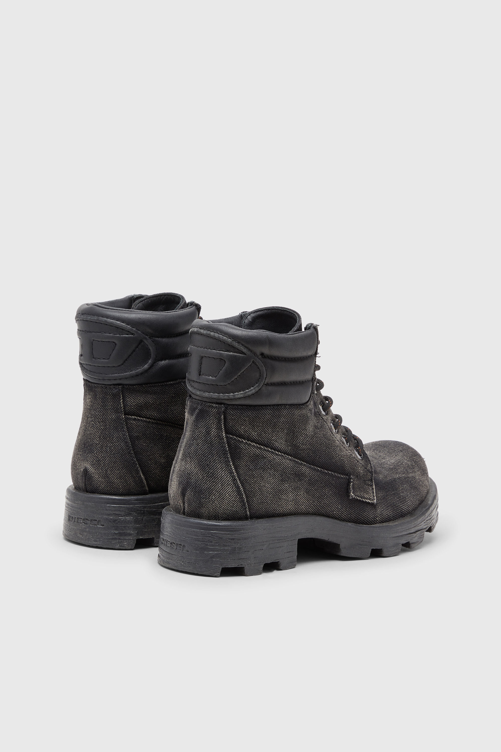 Diesel - D-HAMMER LACE UP W, Female's レースアップブーツ in ダークグレー - 3