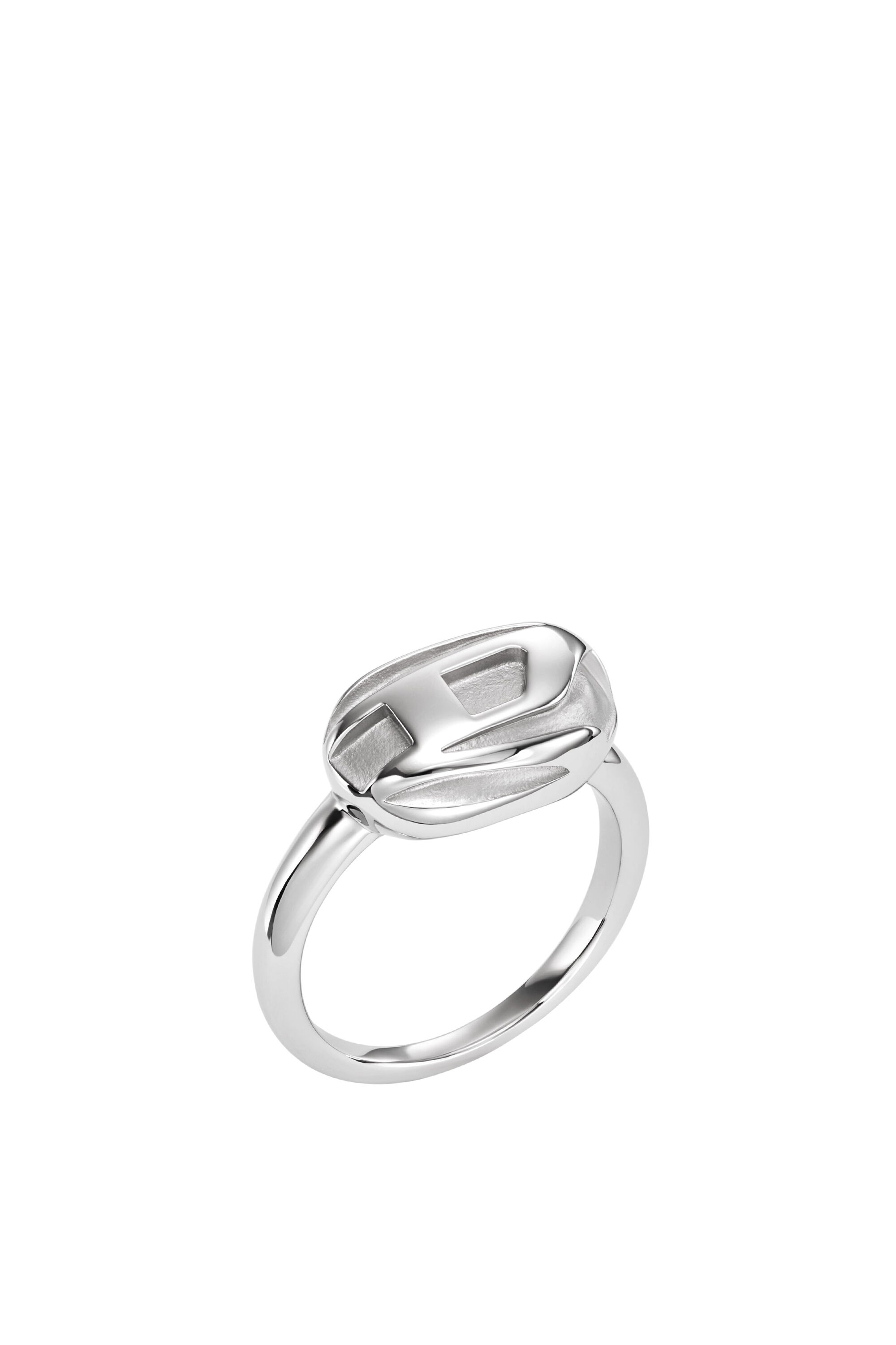 Diesel - DX1485, Male's Stainless steel signet ring in シルバー - 1