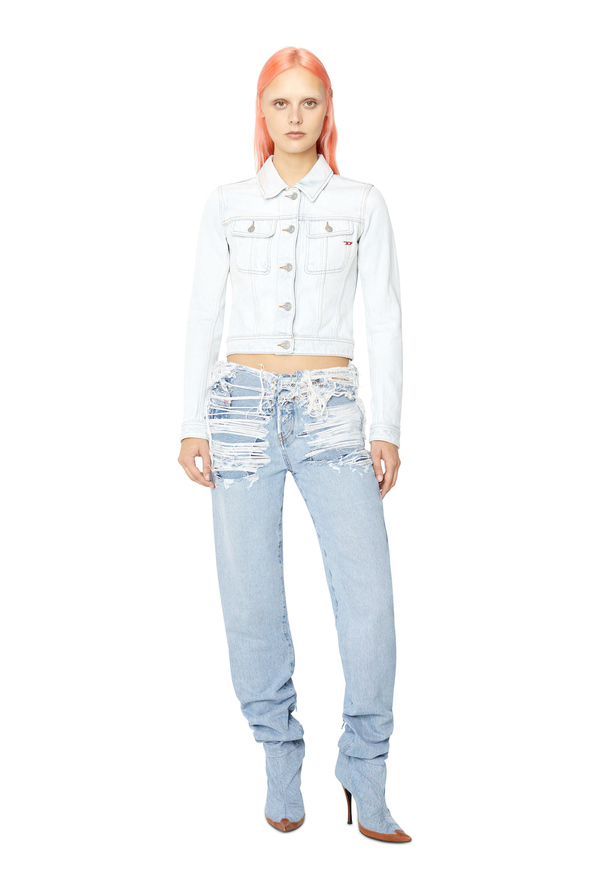 Diesel - Straight Jeans 1956 D-Tulip 007N7, Female's ストレート Jeans - 1956 D-Tulip in ライトブルー - 1