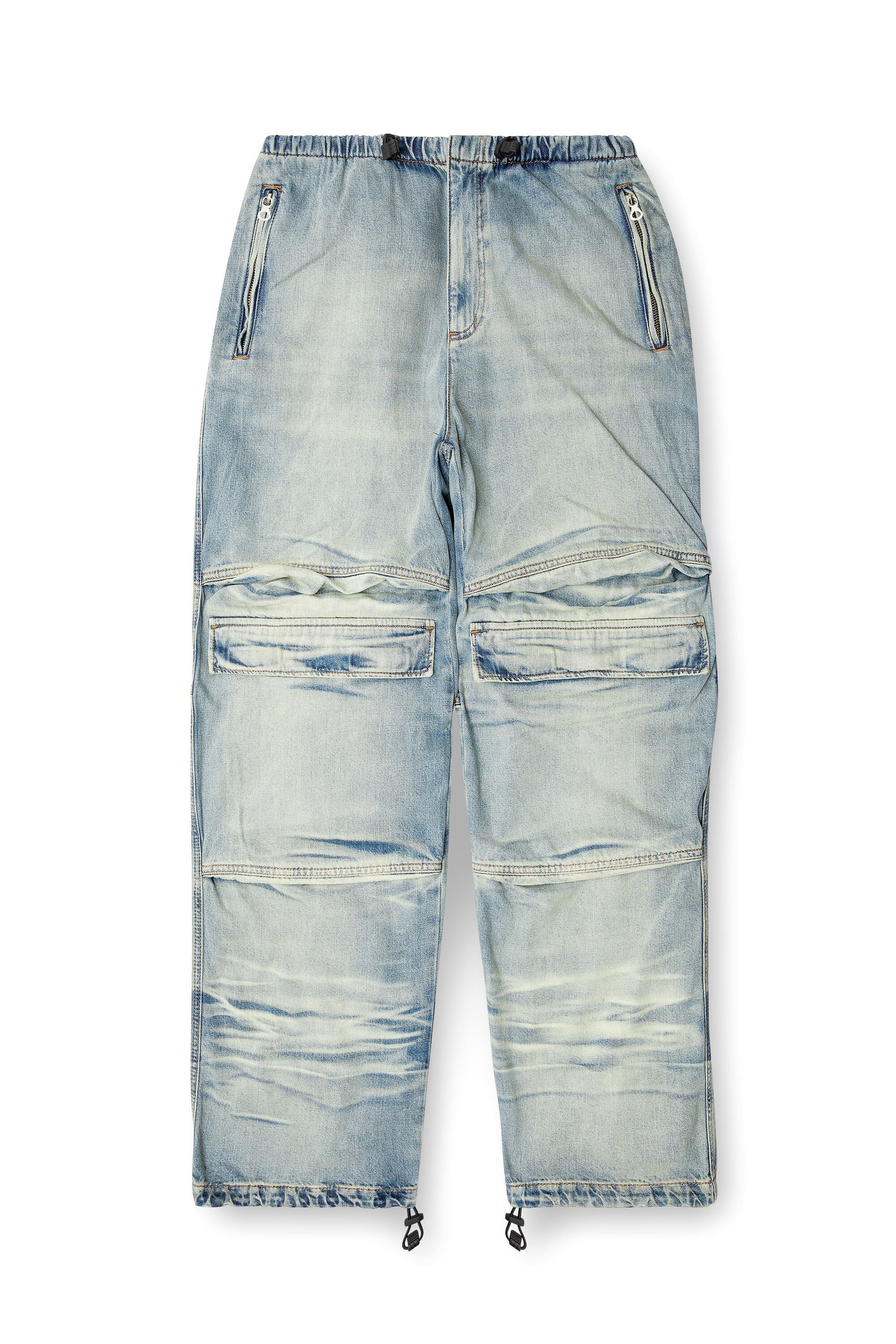 Diesel - Unisex's Relaxed Jeans D-Dayetz 0ABDF, ライトブルー - 2