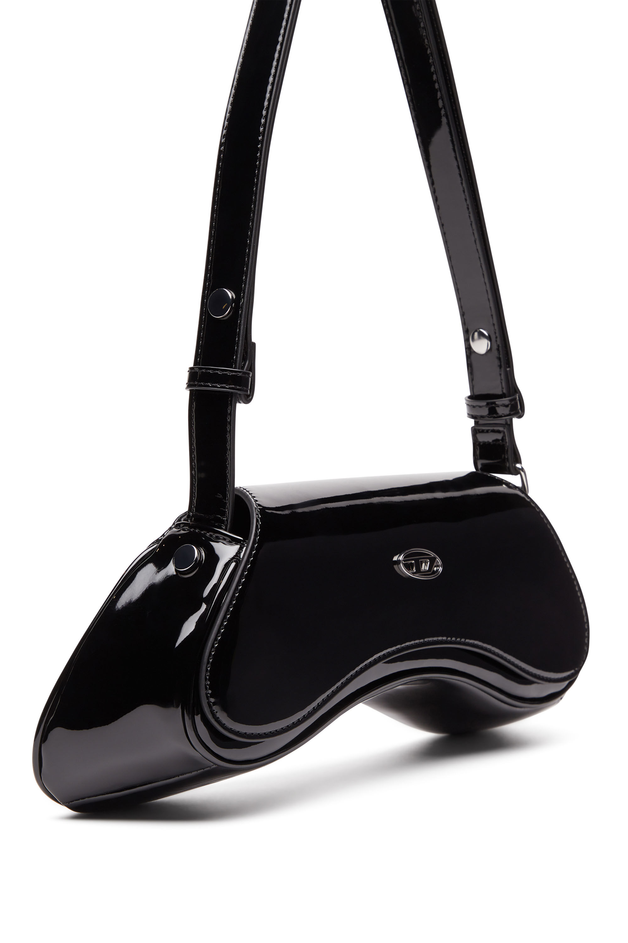 Diesel - PLAY CROSSBODY, Female's Play-Glossy crossbody bag in ブラック - 6