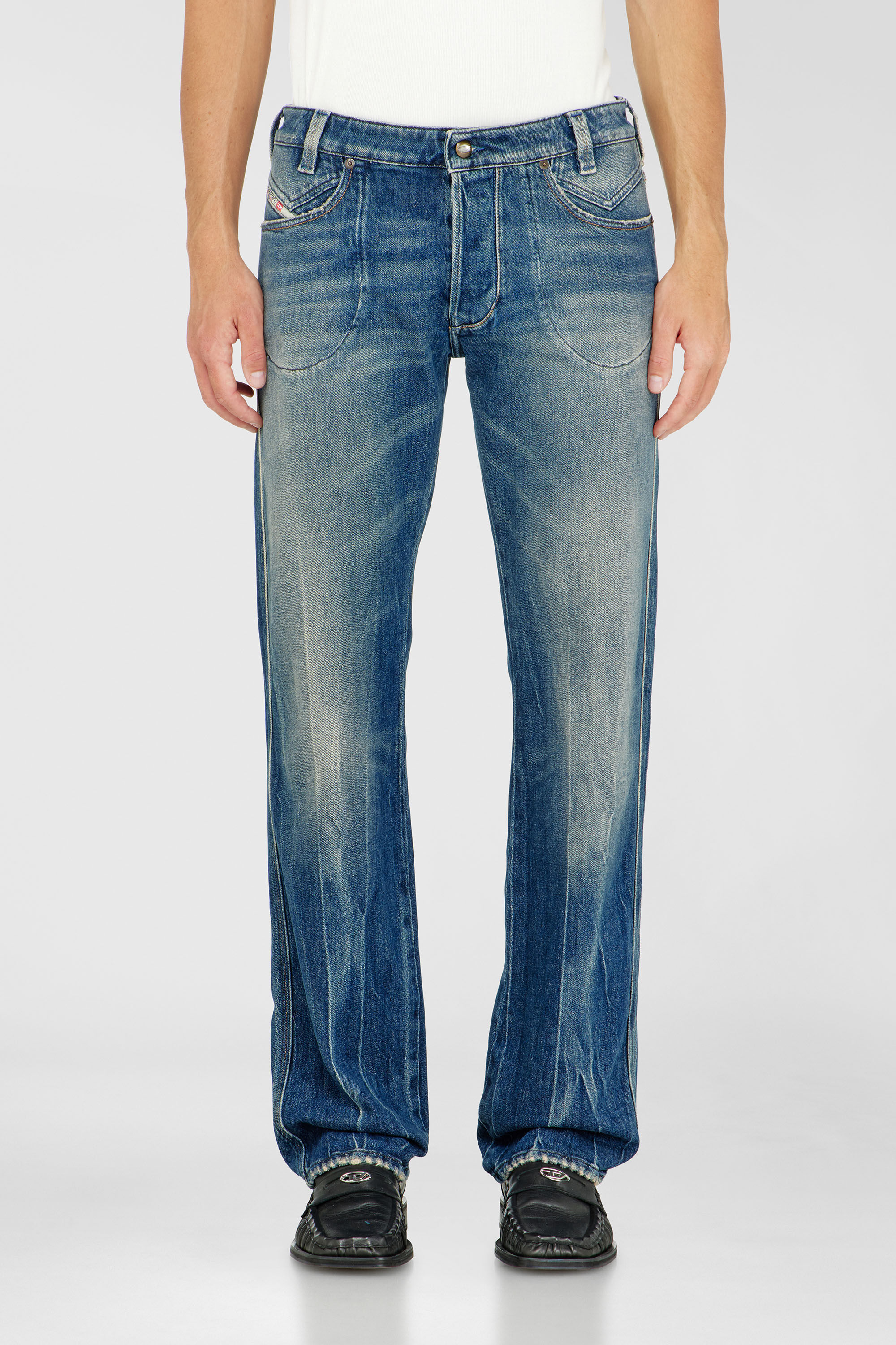 Diesel - Male's Regular Jeans 1985 Larkee 09Q27, ミディアムブルー - 5