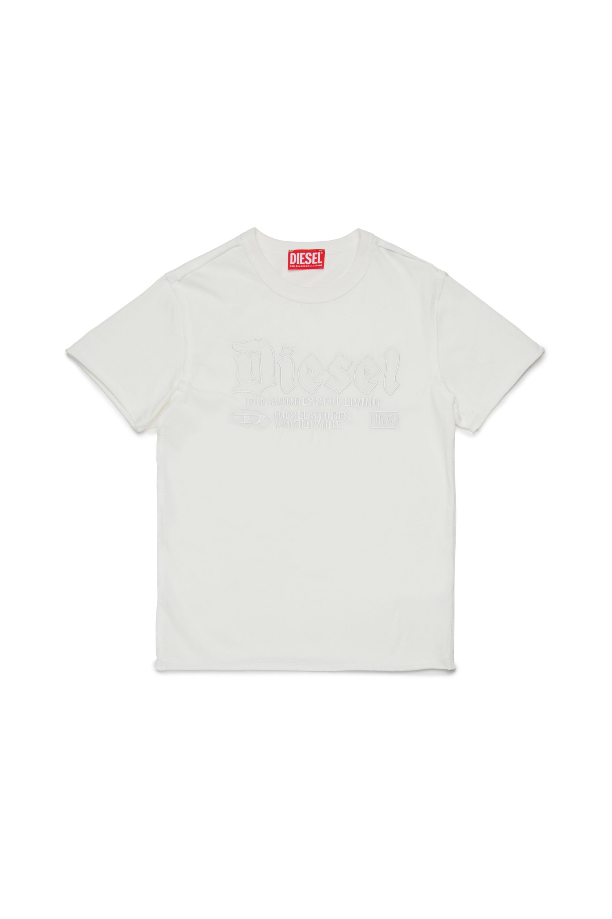 TRAWJUST Tシャツ｜ホワイト｜ボーイズ｜DIESEL
