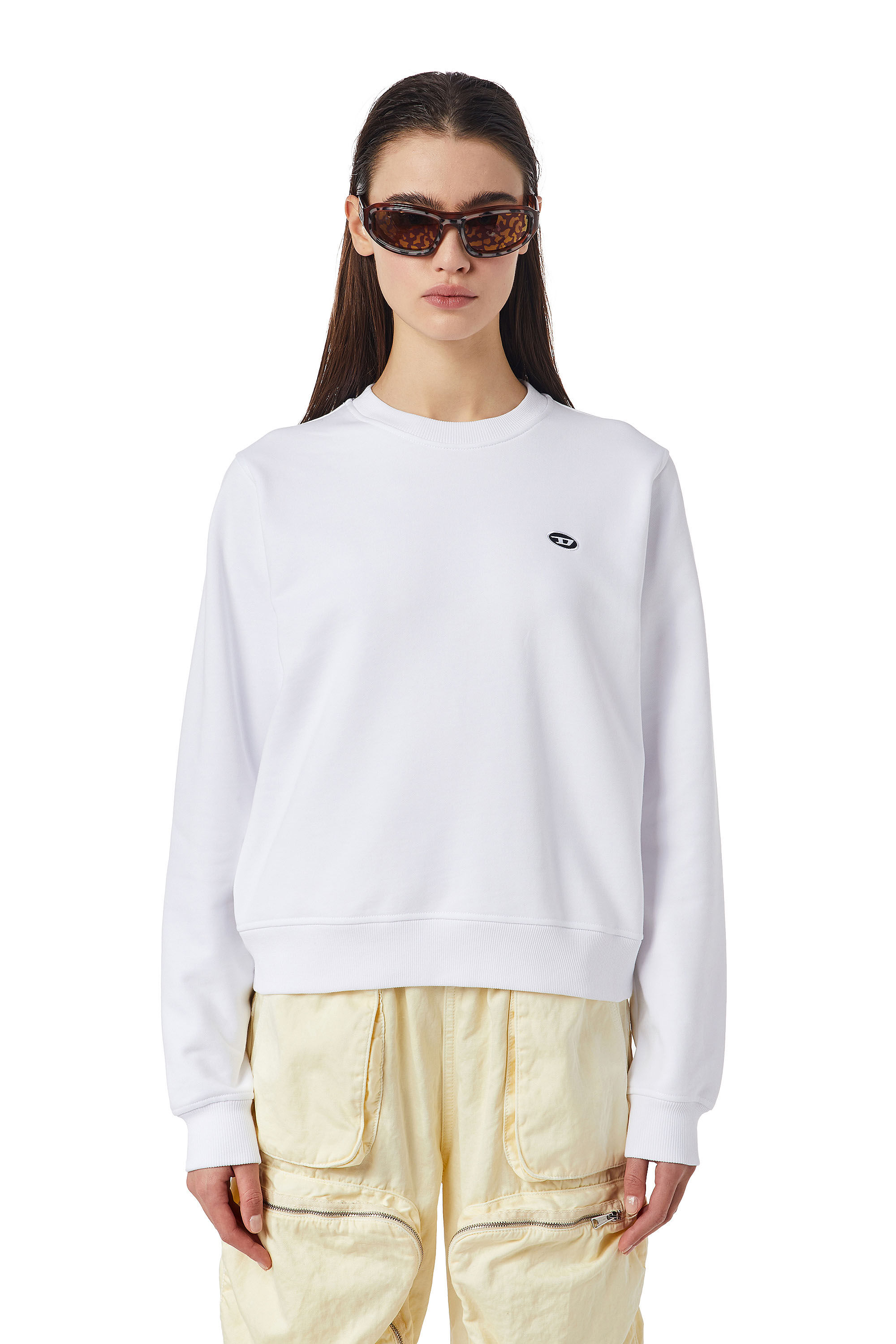 F-REGGY-DOVAL-PJ WOMEN: コットンスウェットシャツ ｜ディーゼル