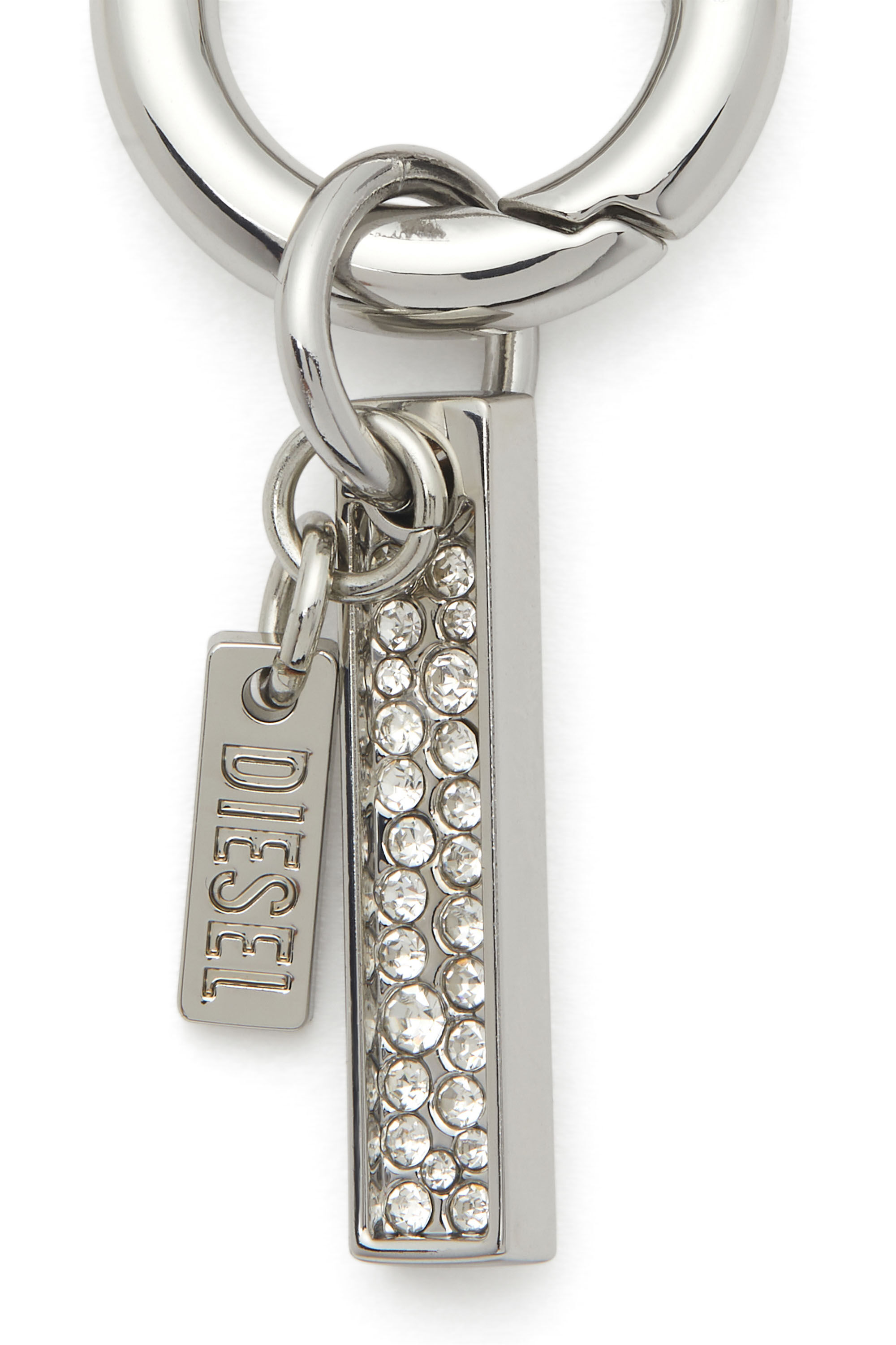 Diesel - CHARM-I, Unisex's Charm with rhinestone pendant in シルバー - 2
