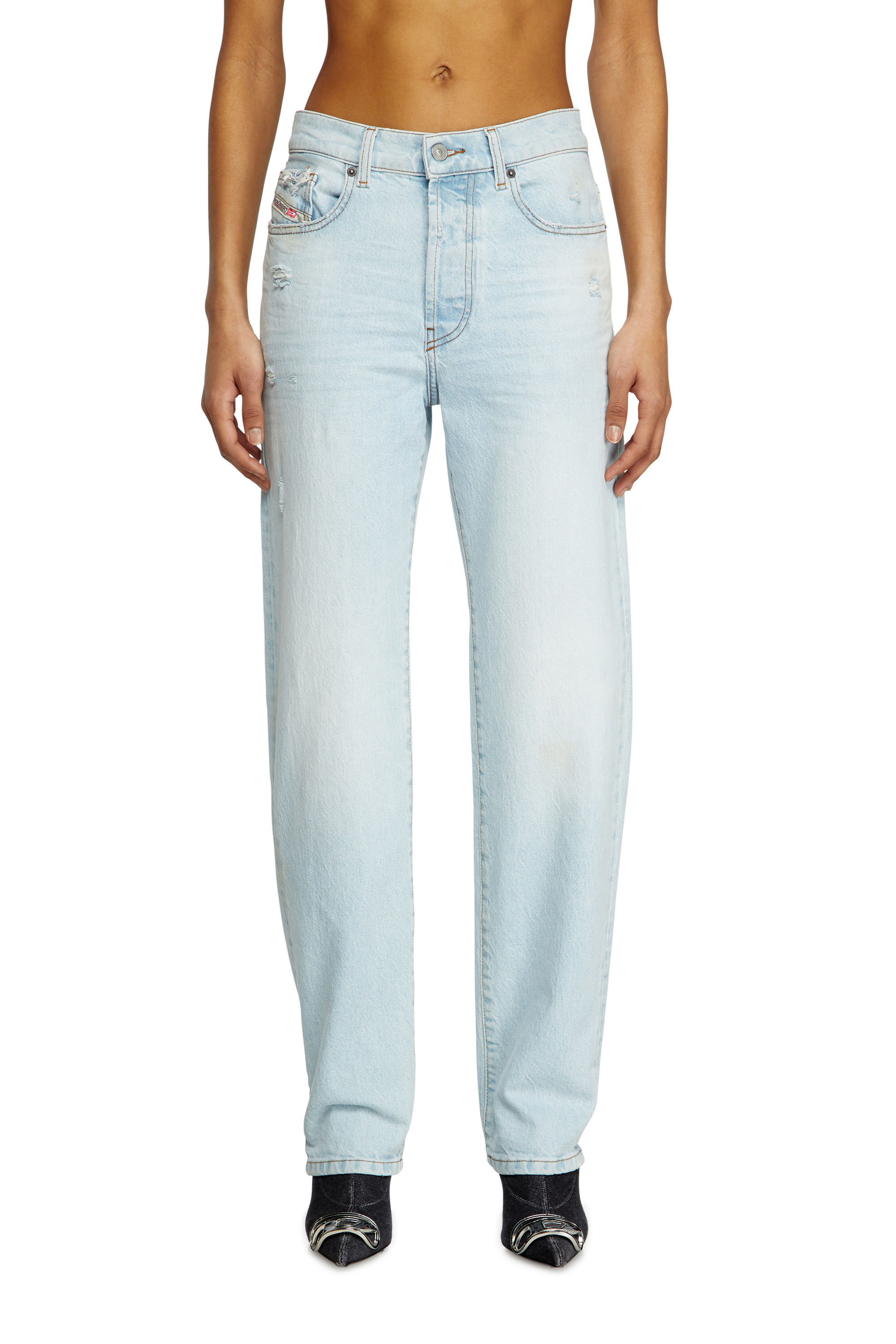 Diesel - Female's Regular Jeans 1988 D-Ark 0CLBF, ライトブルー - 3