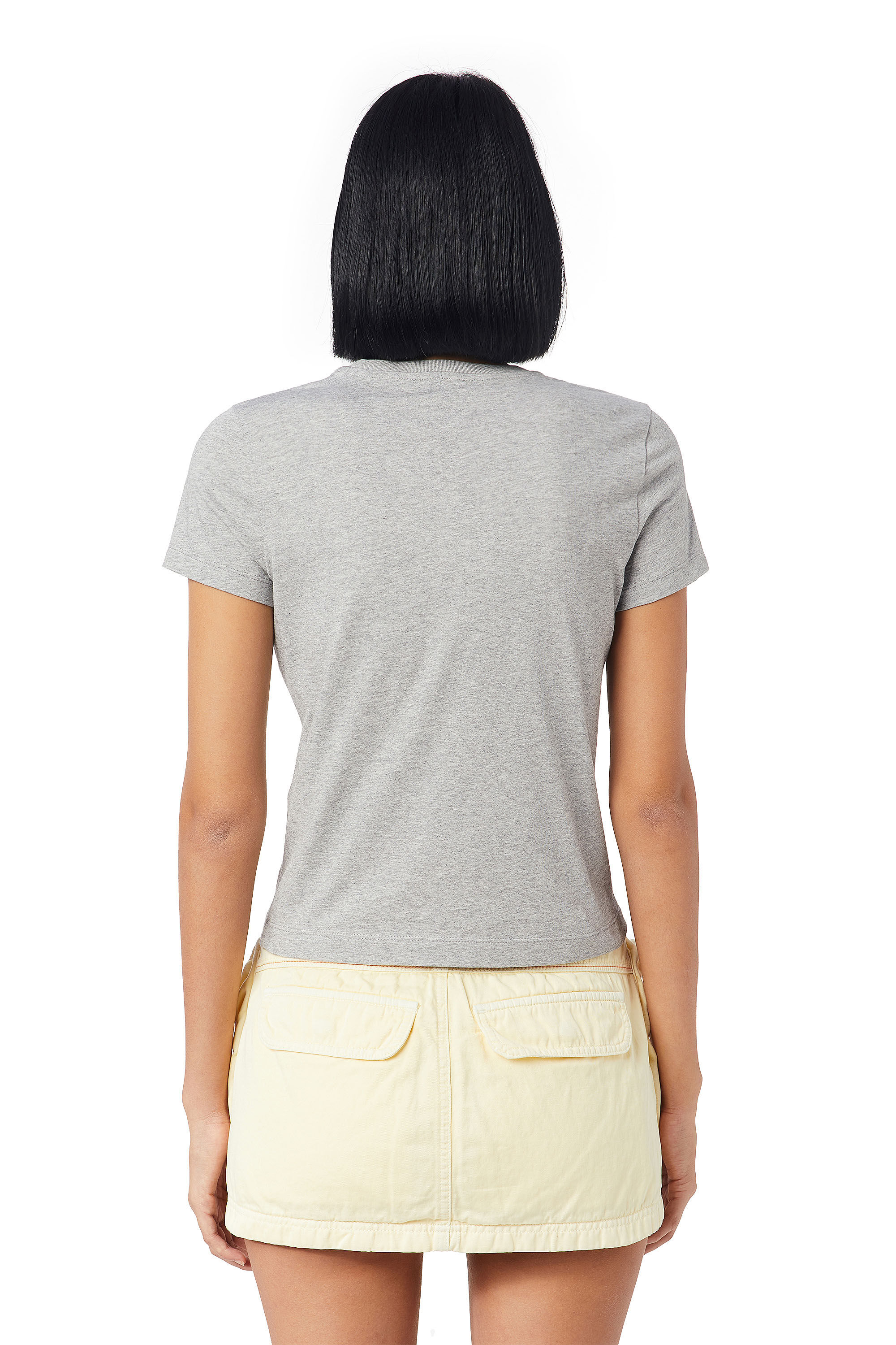 Diesel - T-SLI-DIV, Female's 半袖 Tシャツ in ライトグレー - 4