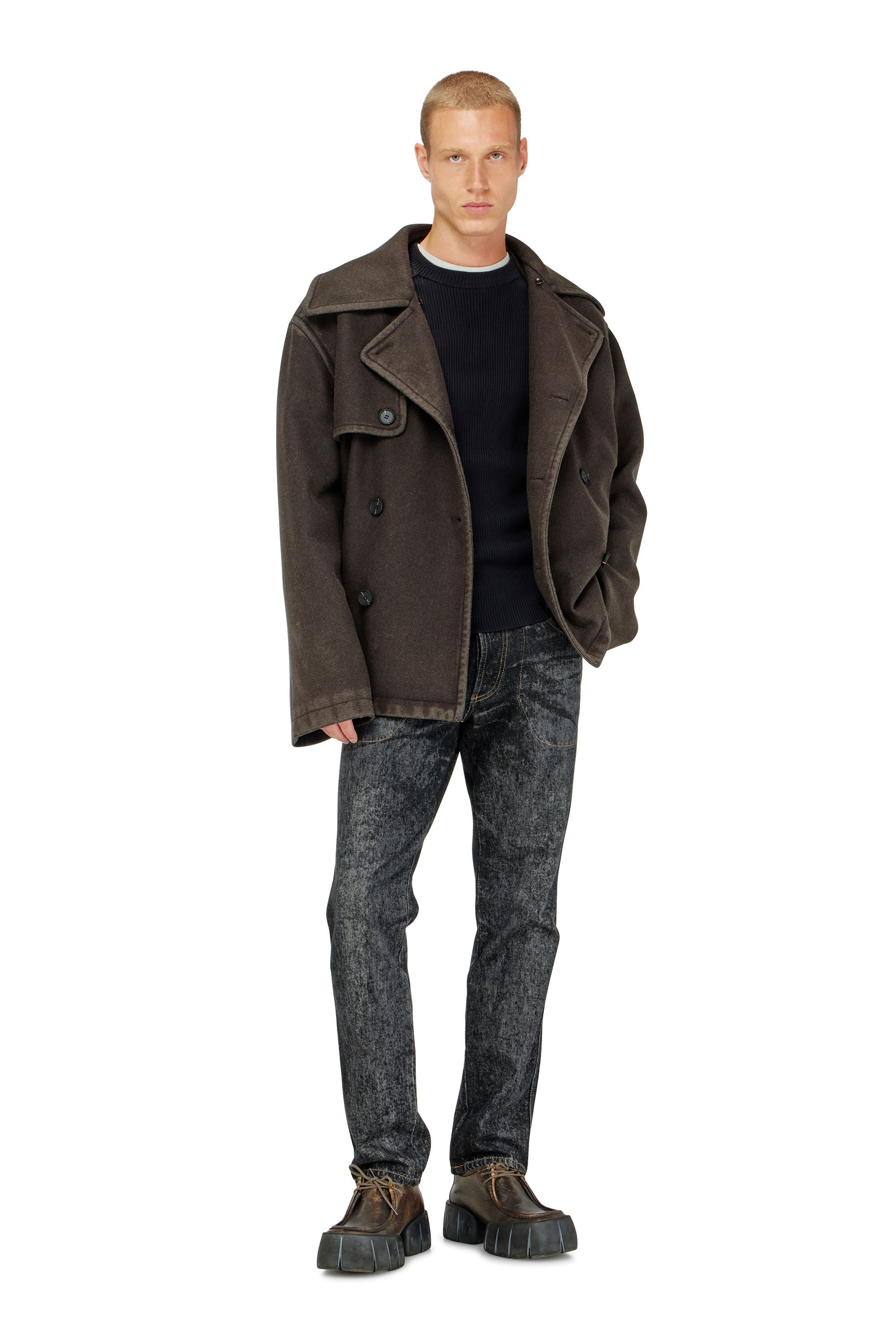 Diesel - K-MARTIN, Male's プルオーバーニット in ブラック - 1
