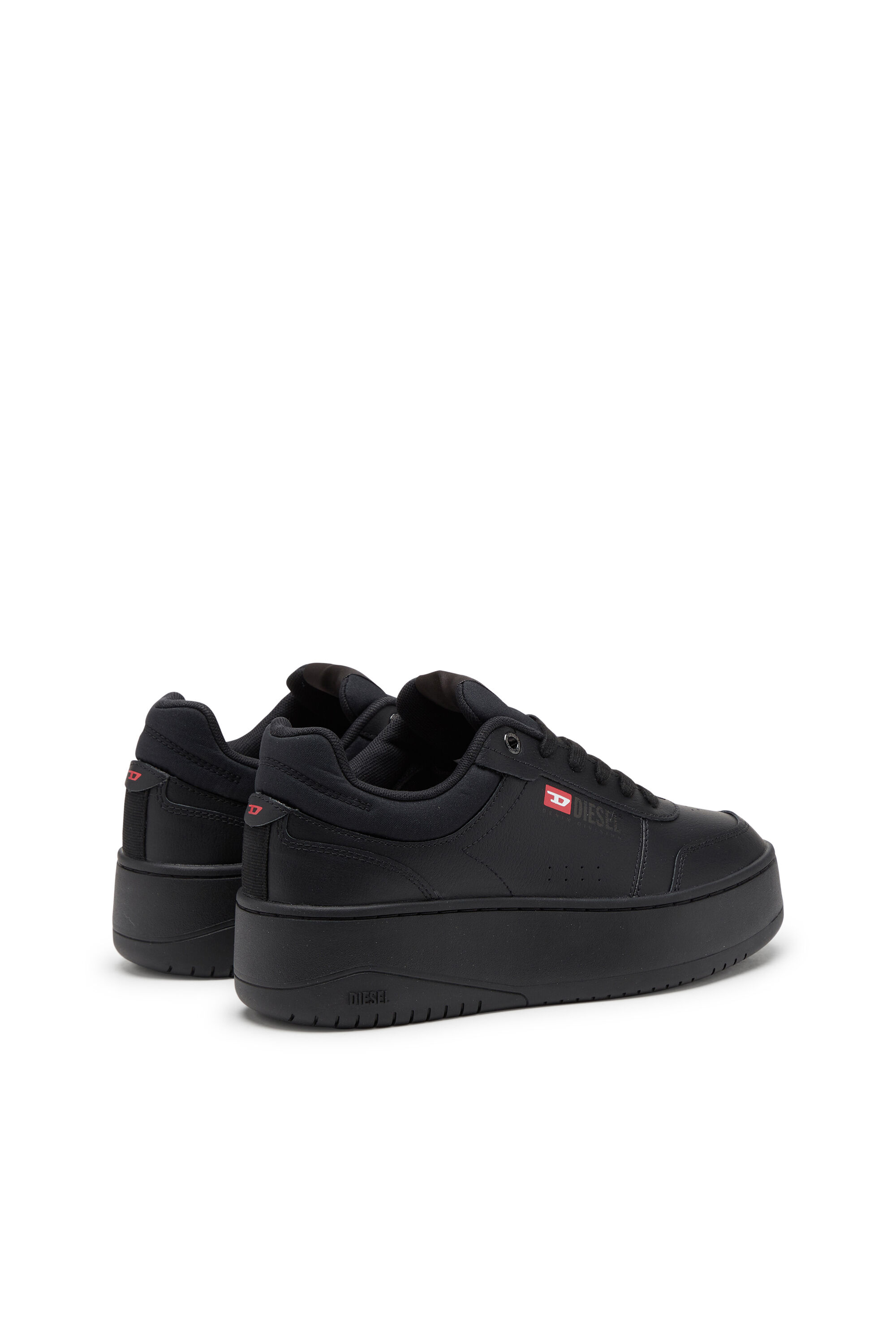 Diesel - S-ATHENE BOLD VTG W, Female's S-Athene-Retro platform sneakers in leather in ブラック - 3