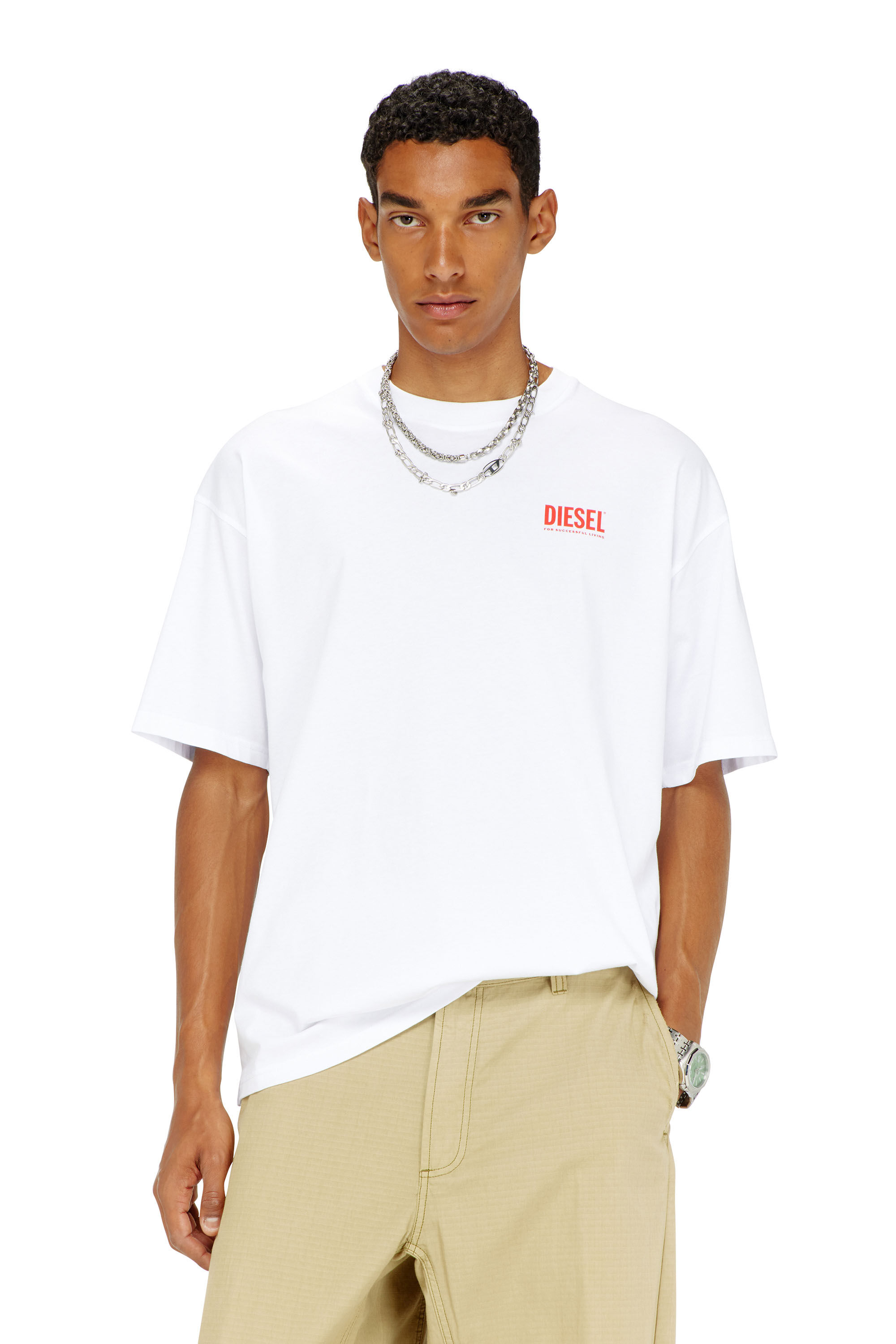 Diesel - T-BOXT-BISK, Male's Tシャツ in ホワイト - 3