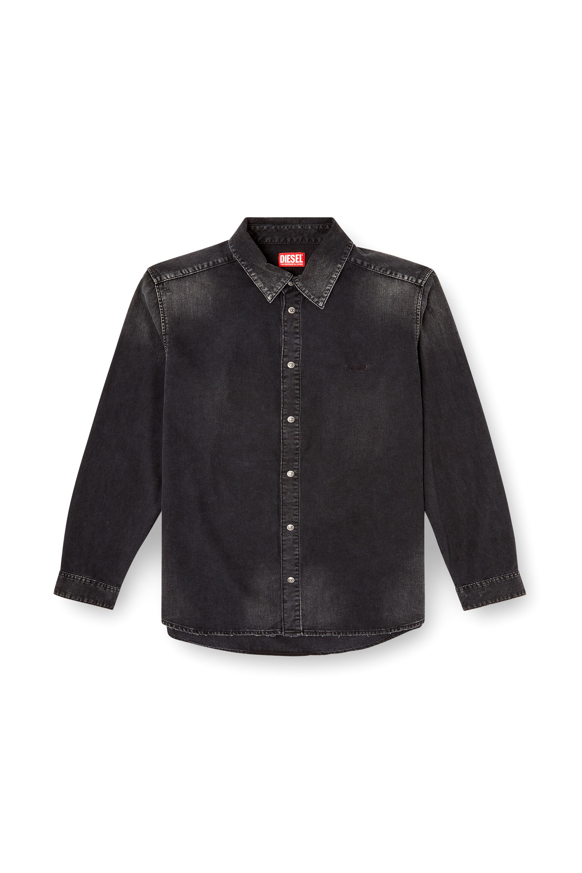 D-SIMPLY Long-sleeve denim shirt｜ブラック｜メンズ｜DIESEL