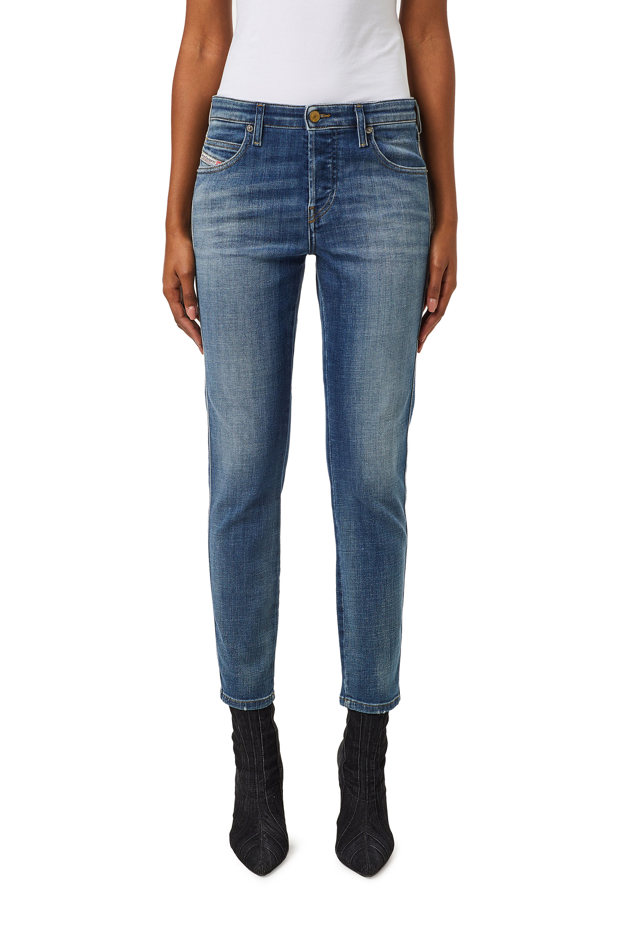 Diesel - 2015 BABHILA 0098Z Skinny Jeans, ミディアムブルー - Image 3