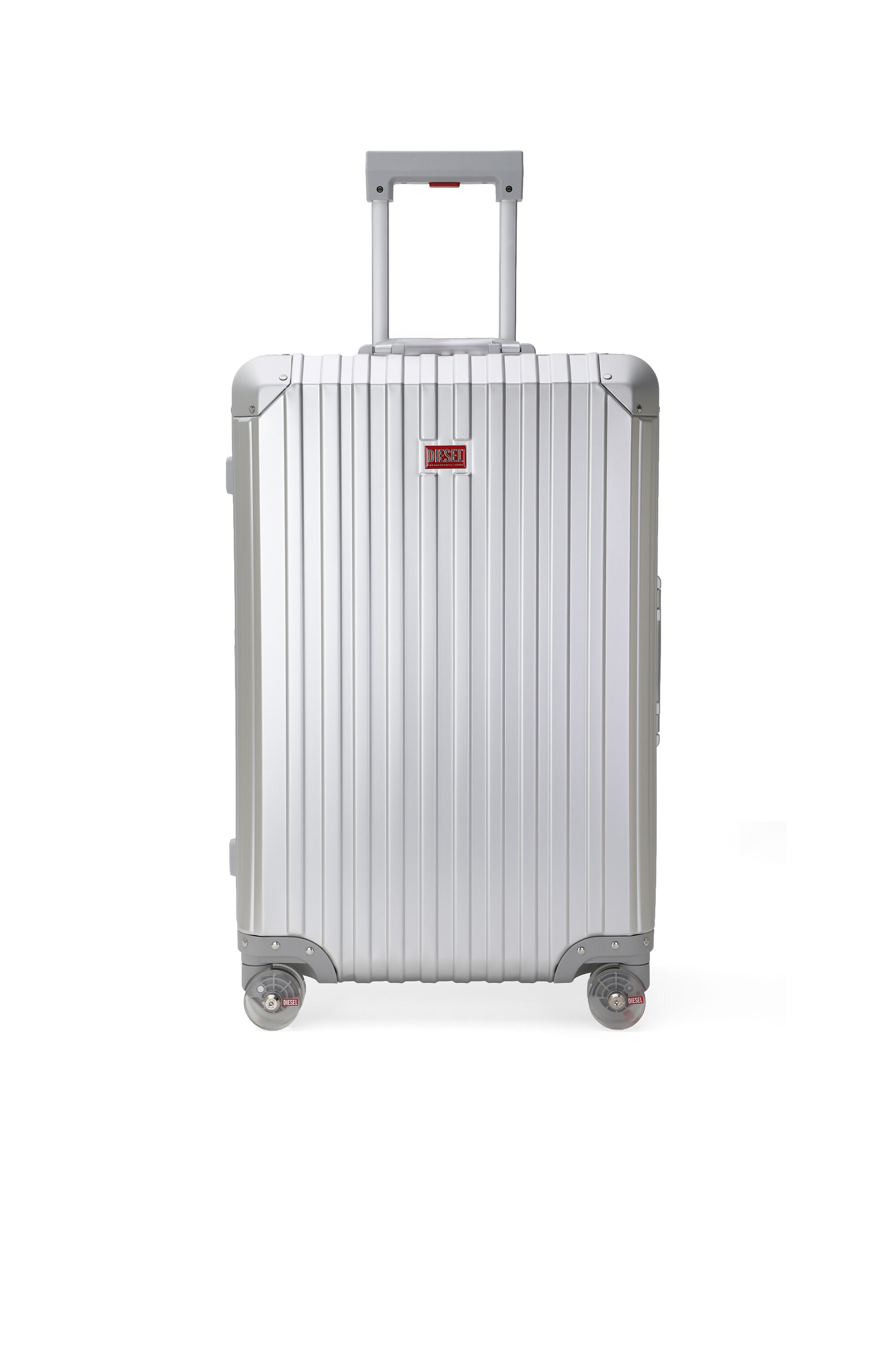 Diesel - DIESEL ALUMINUM TROLLEY- DSL002, Unisex's Aluminum suitcase size M in シルバー - 1