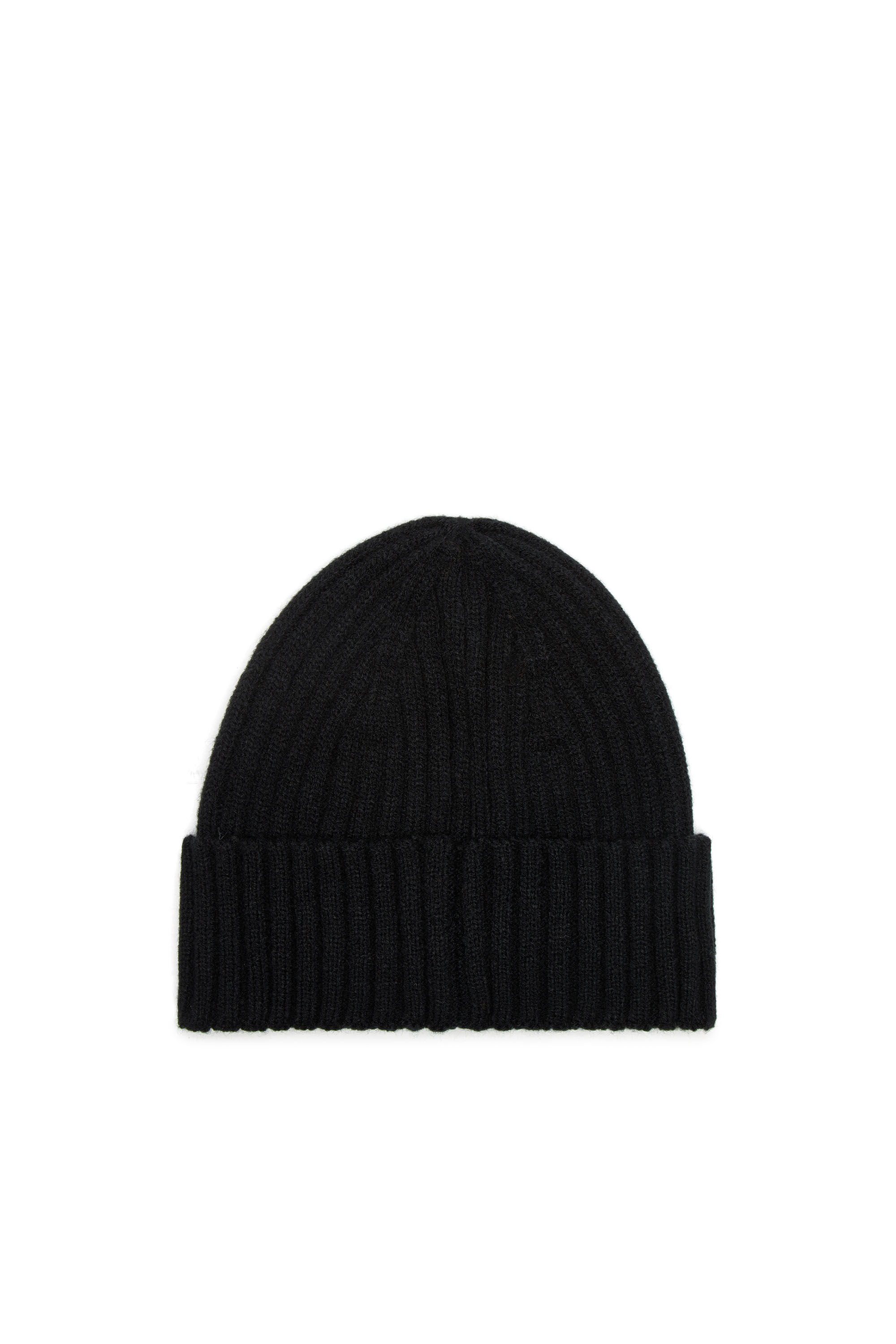 Diesel - K-DIEGO-C, Unisex's Rib-knit beanie with logo patch in ブラック - 2