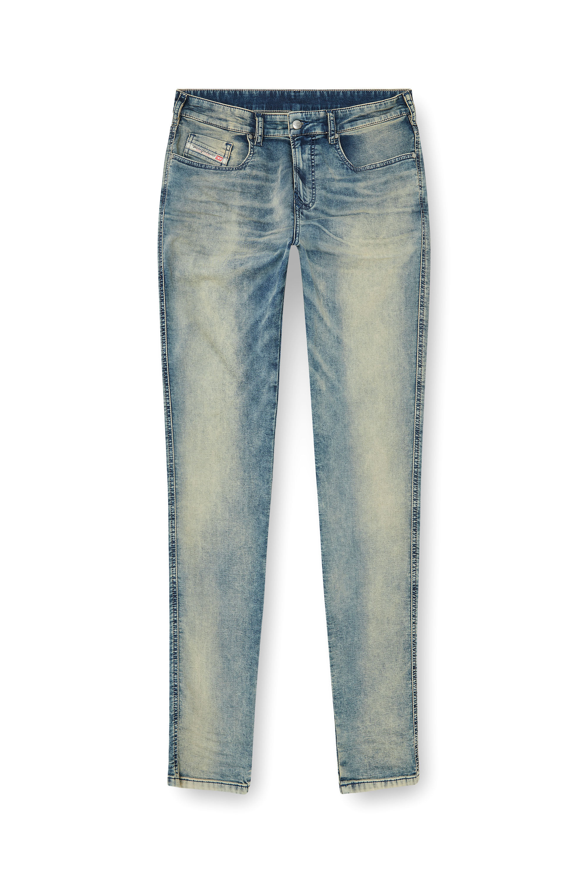 スリム ミドルウエスト 2062 D-Strukt Joggjeans® | ミディアムブルー