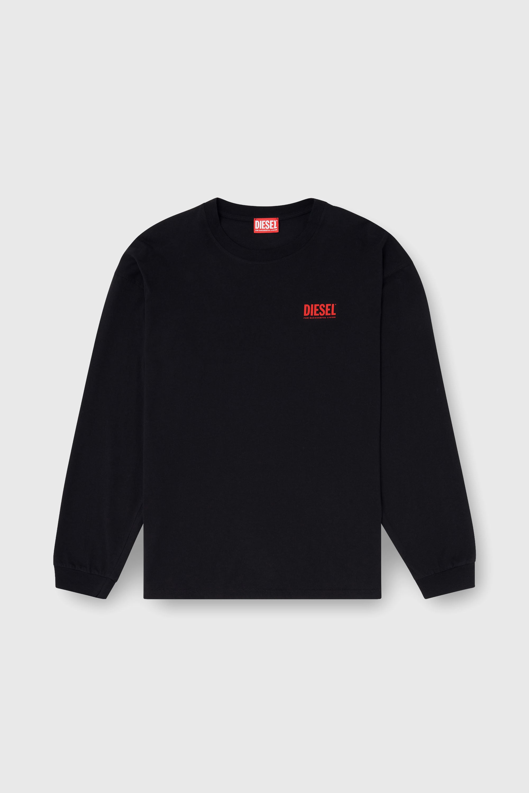 Diesel - T-BOXT-LS-BISK, Male's 長袖Tシャツ in ブラック - 2