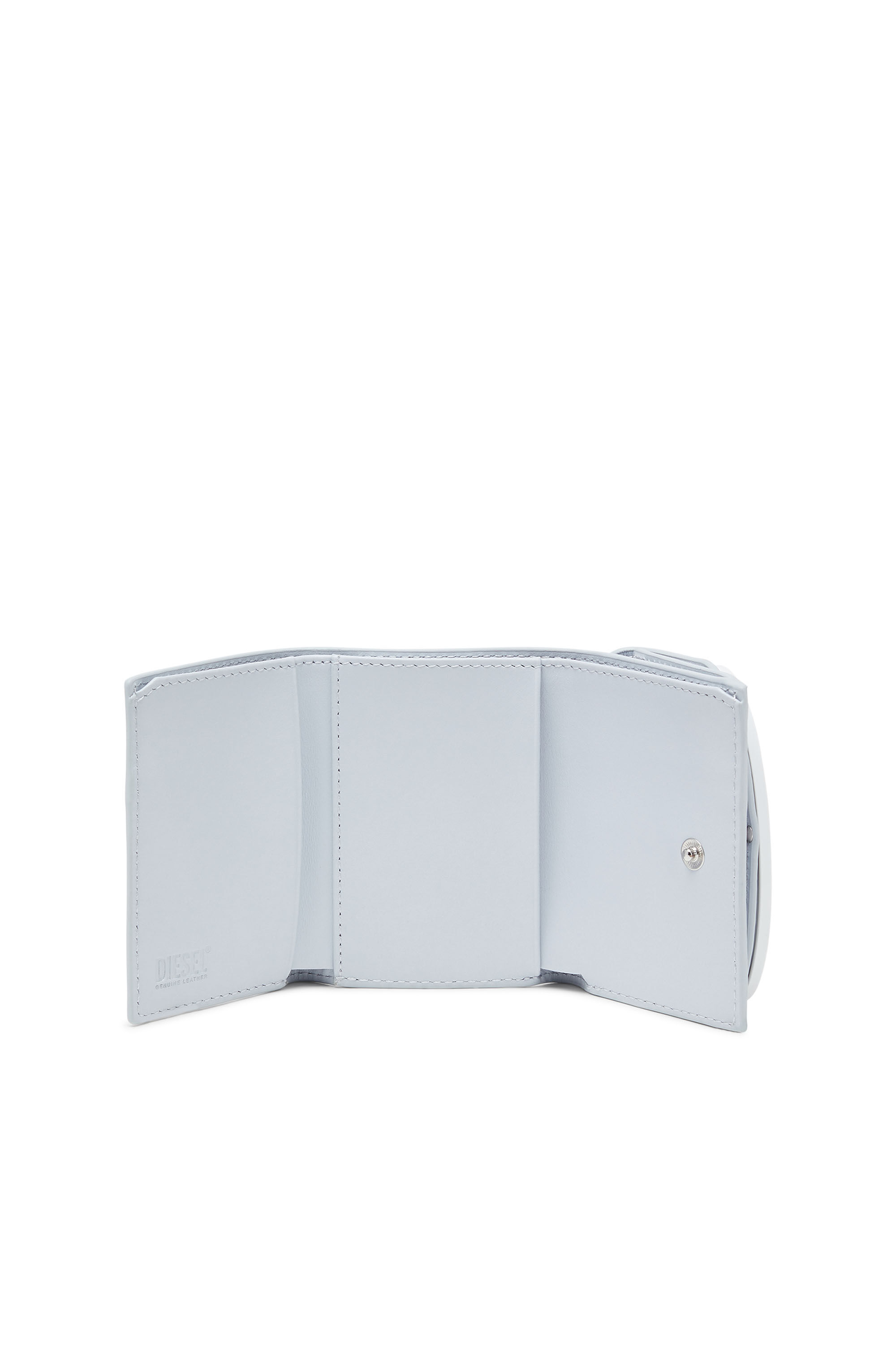 1DR TRI FOLD COIN XS II Tri-fold wallet in pastel leather｜ブルー