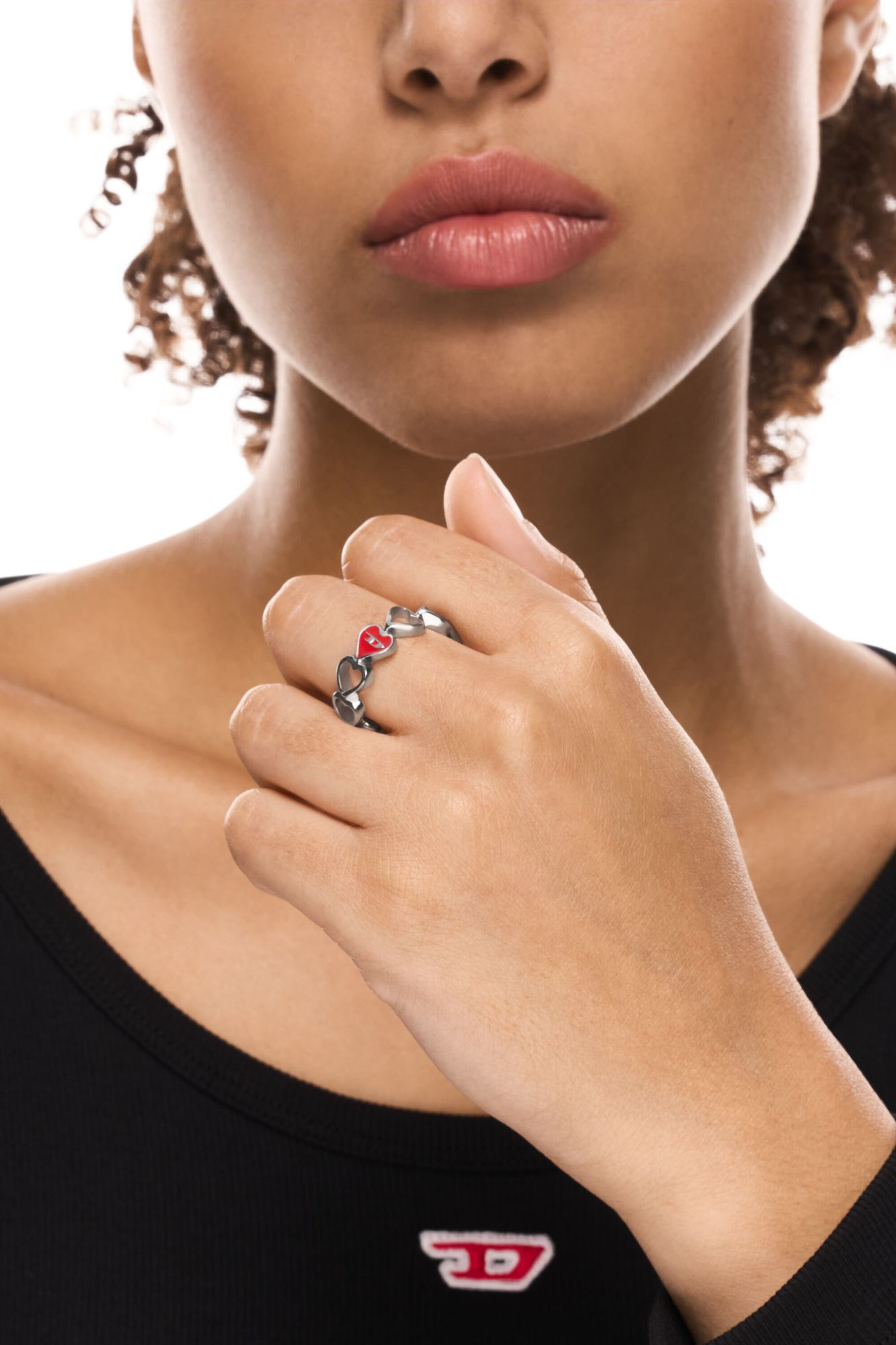 DX166940 JEWELLERY Stainless Steel Band Ring｜シルバー｜ウィメンズ