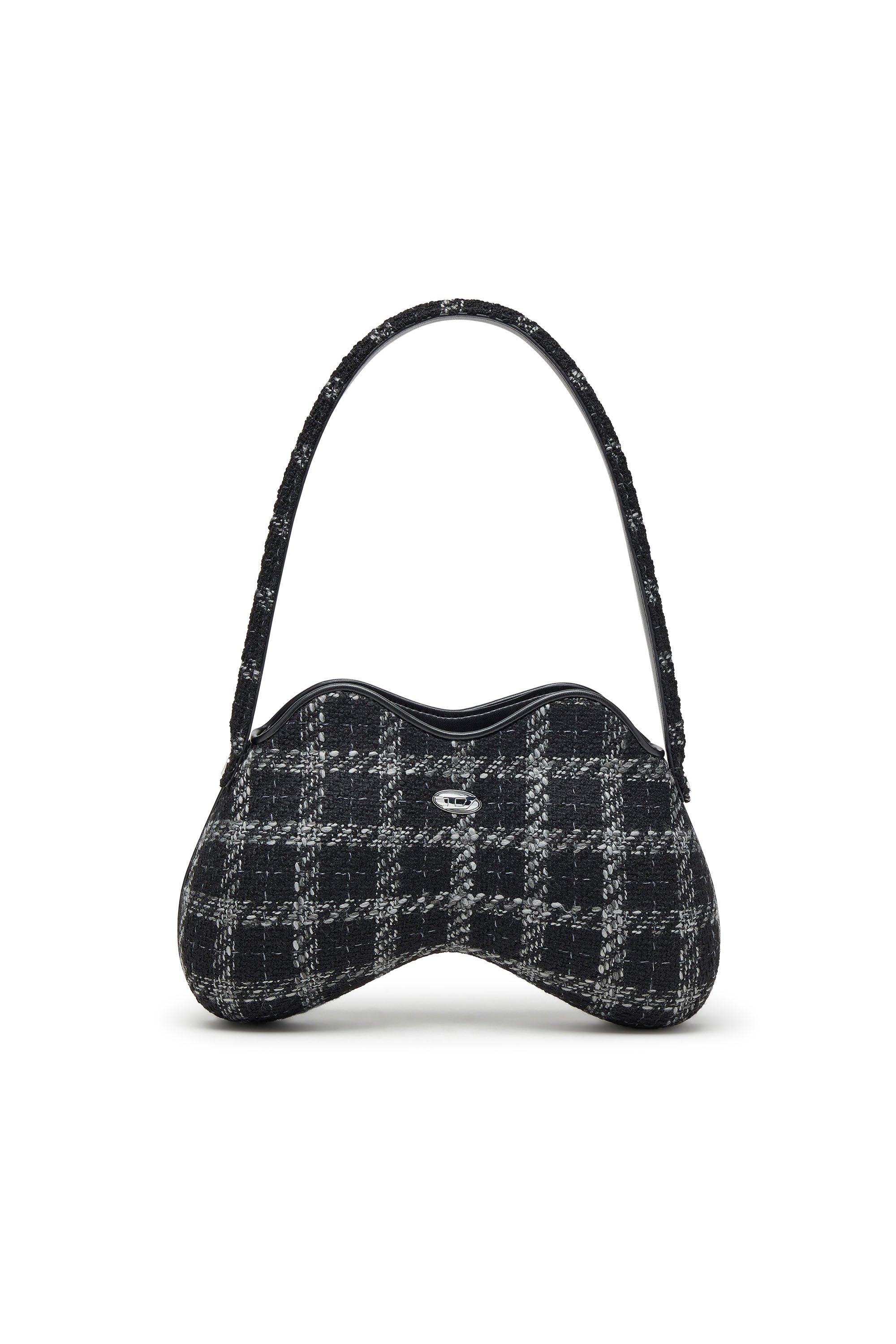 Diesel - DOUBLE-D SHOULDER, Female's Double-D-Shoulder bag with houndstooth motif in ブラック - 2