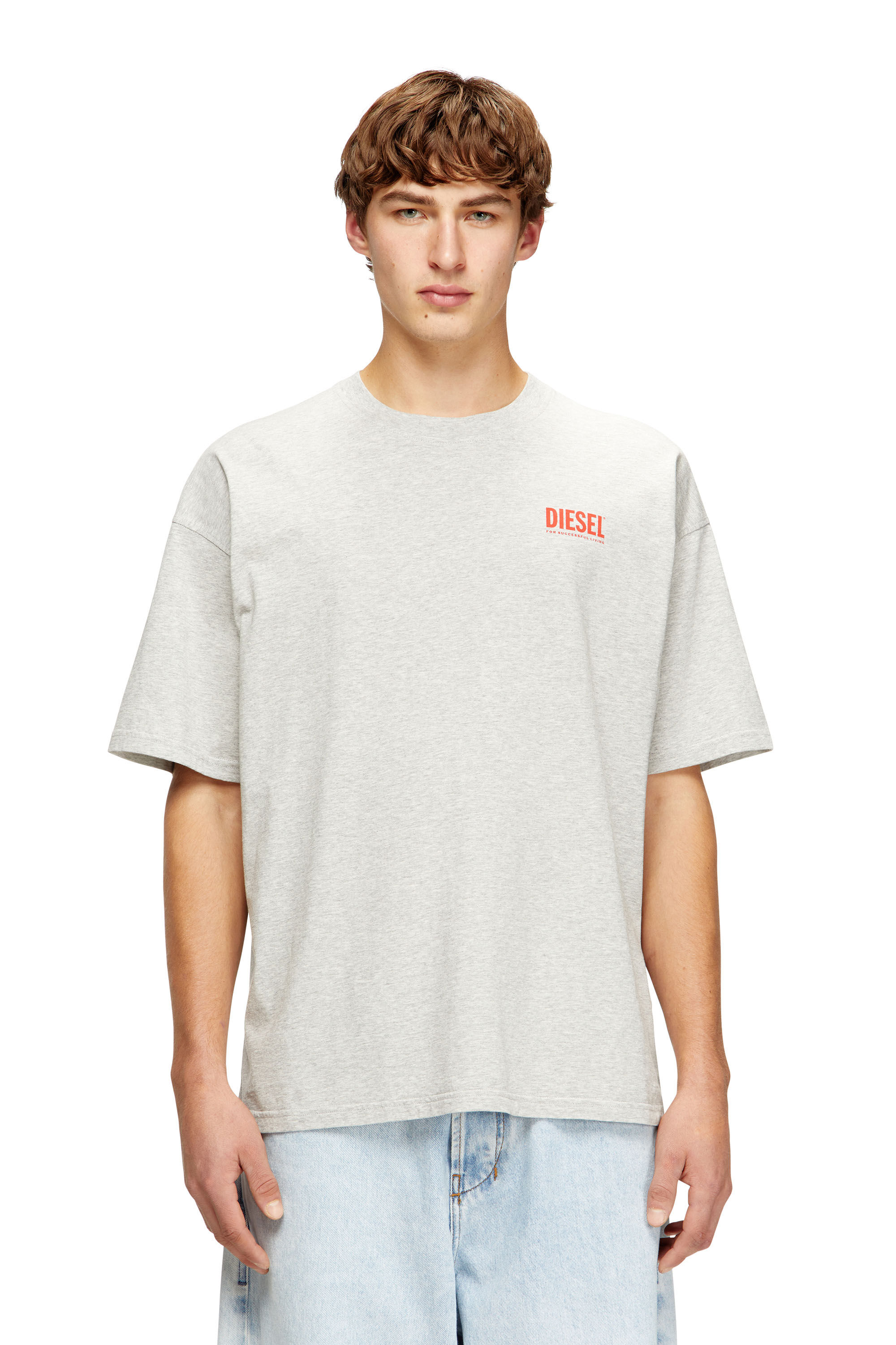 Diesel - T-BOXT-BISK, Male's Tシャツ in グレー - 3