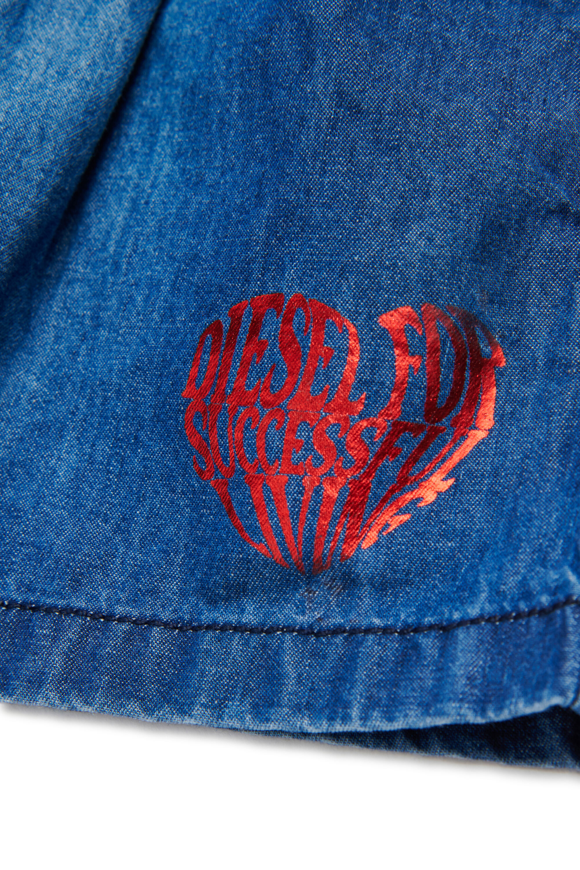 PIXIB デニムショートパンツ｜ブルー｜ガールズ｜DIESEL