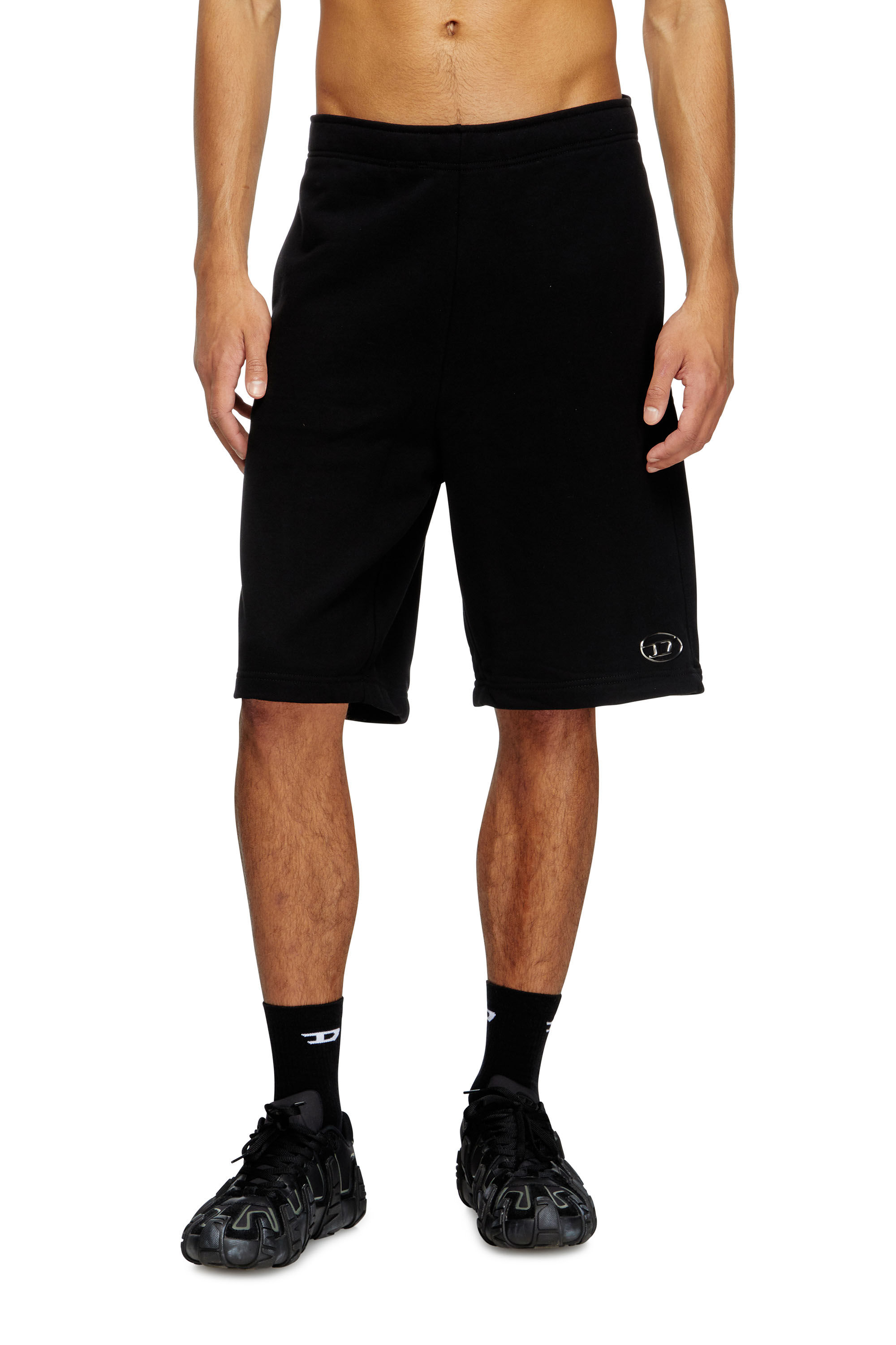 Diesel - P-MARSHY-OD, Male's ショートパンツスウェット in ブラック - 3