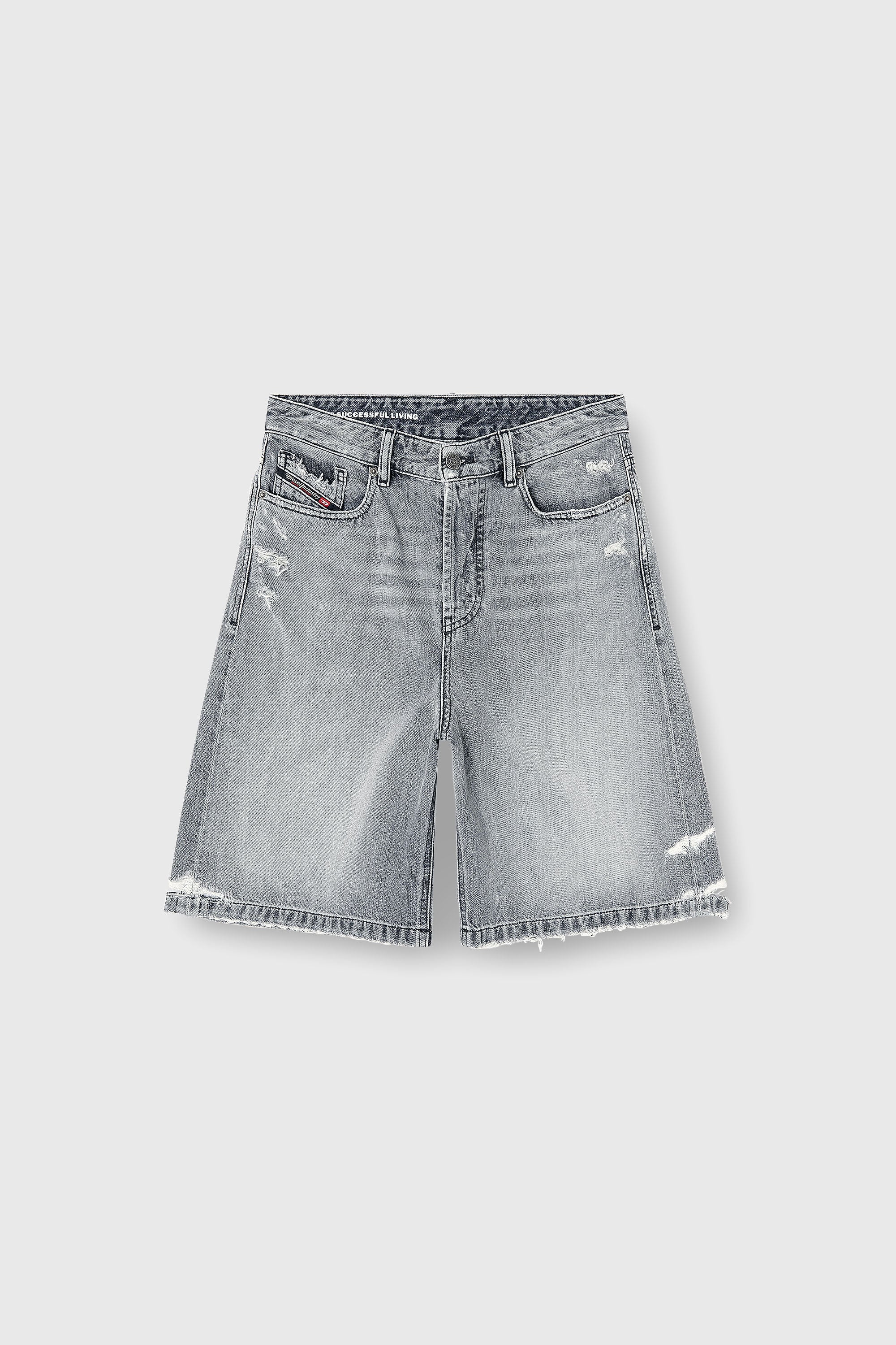 Diesel - DE-SIRE-SHORT, Female's デニムショートパンツ in グレー - 2