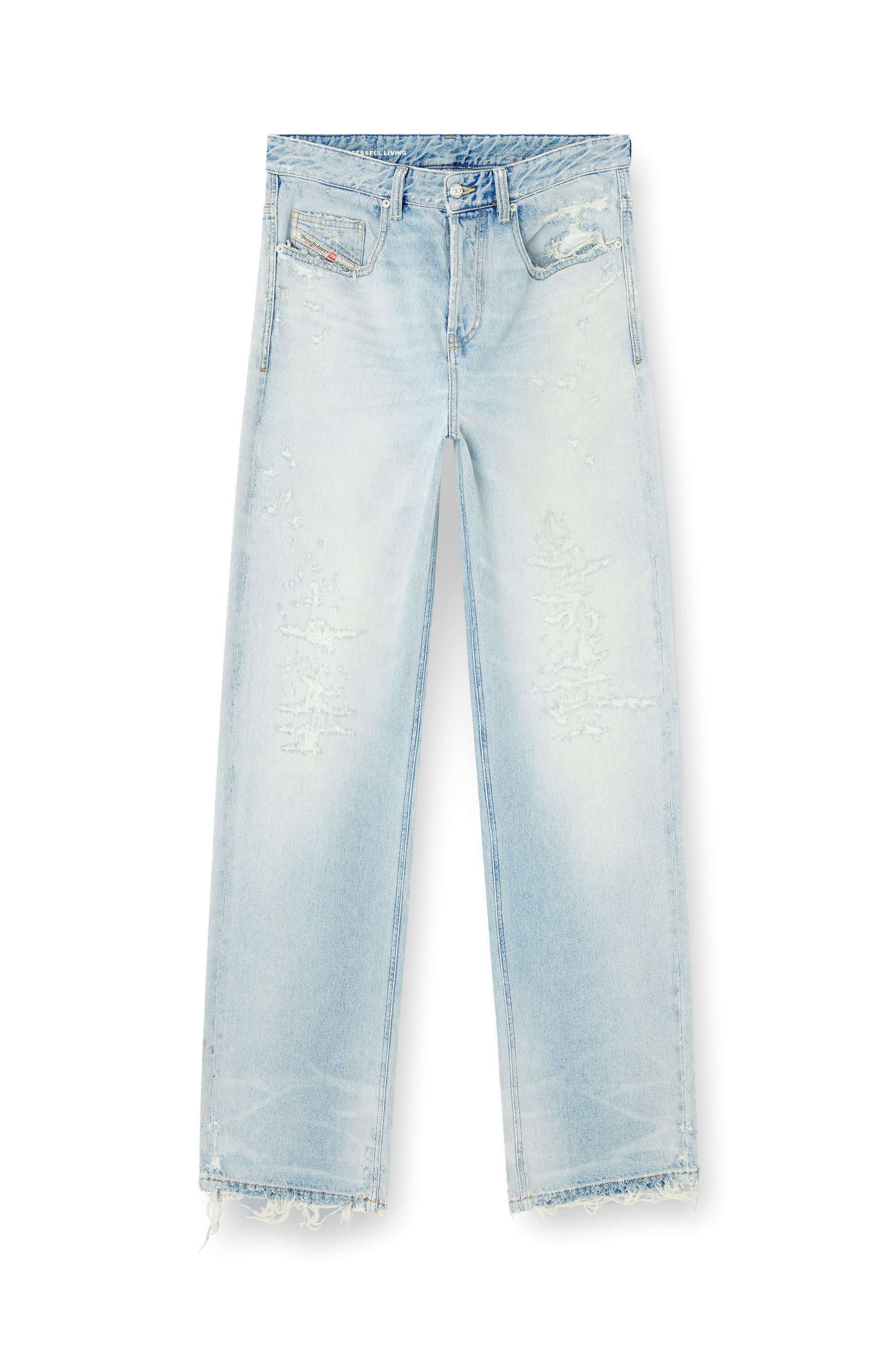 Diesel - Male's Relaxed Jeans 2001 D-Macro 09M53, ライトブルー - 2
